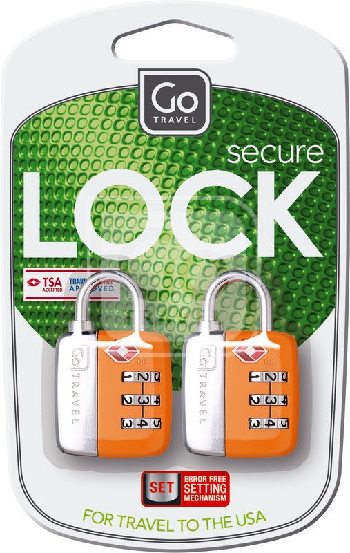 Go Travel Twin Travel Sentry® TSA Approved Luggage Lock Set - Secure Your Suitcases for Airports, Hotels & Backpacking Trips