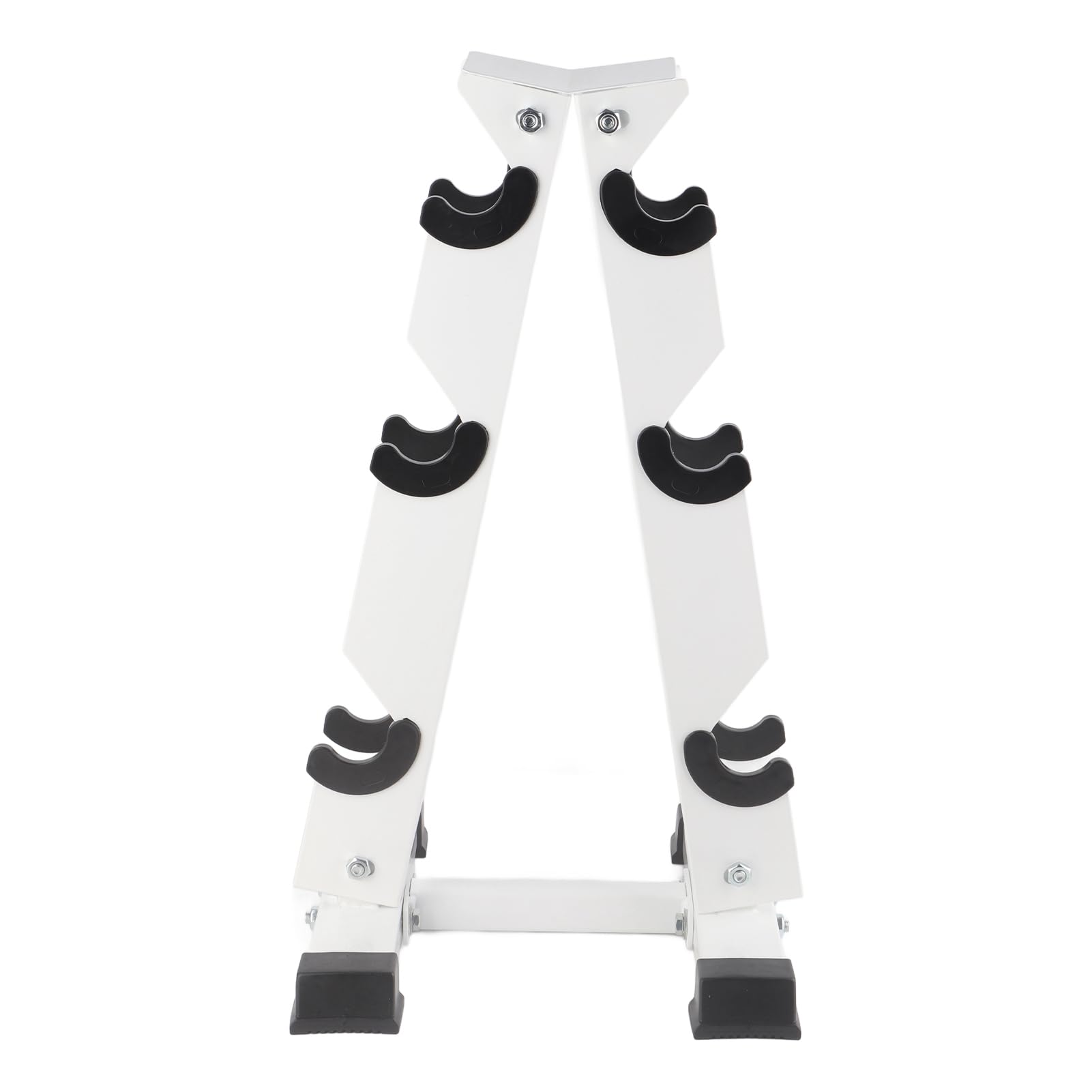 VGEBY 3-Tier A-Frame Dumbbell Rack Stand - Heavy Duty Weight Storage Organizer for Home Gym Equipment - Perfect for Dumbbell Organization in Garage, Basement & Fitness Studios