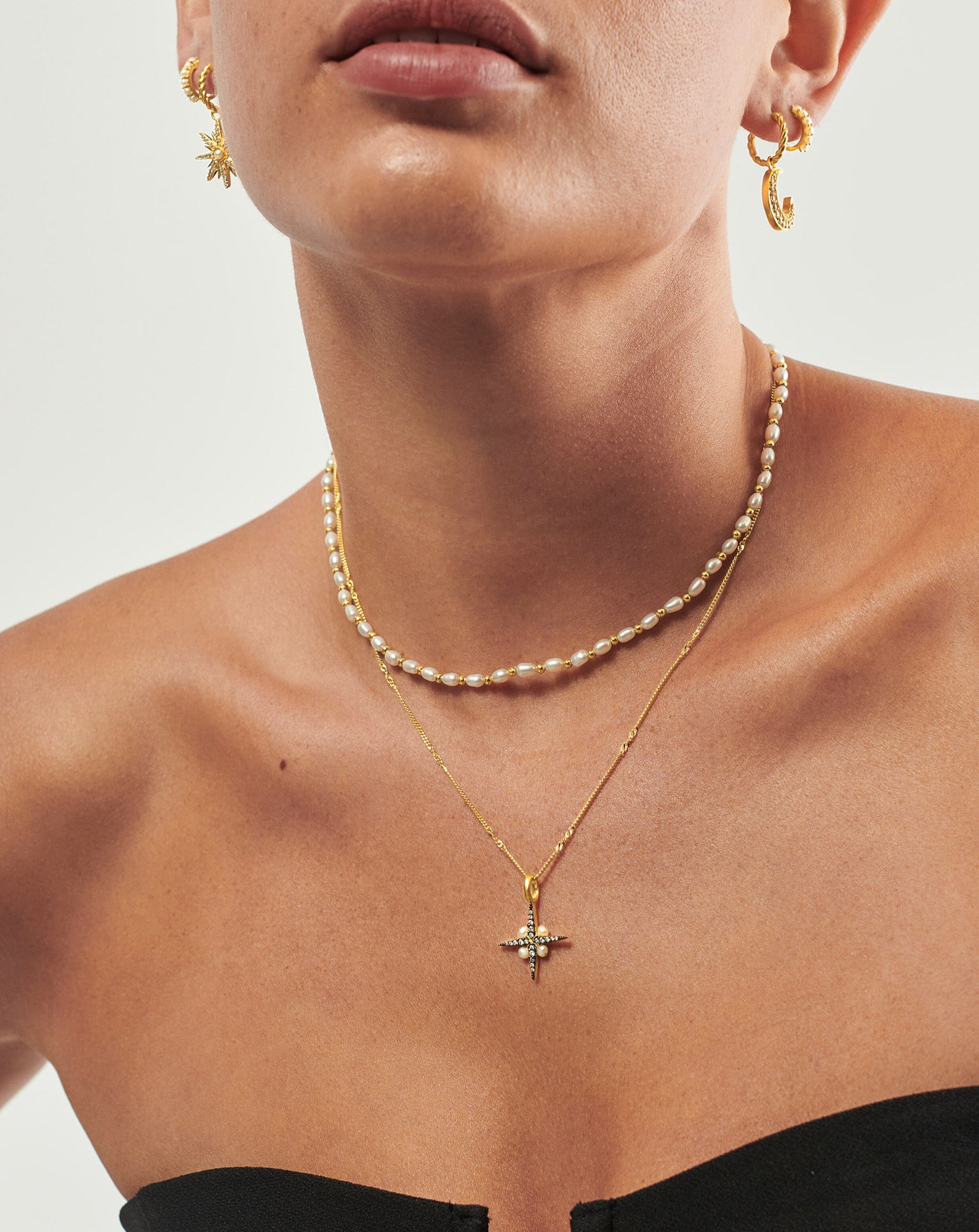 Harris Reed North Star Necklace Set - Elegant Celestial Jewelry for Women, Sterling Silver Constellation Pendant with Chain - Perfect for Gifts, Date Nights & Special Occasions