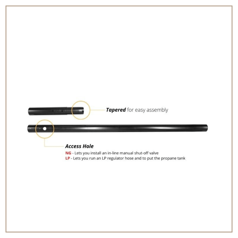 Comet Fire Torch - Outdoor Camping, Backyard BBQ, and Emergency Lighting - High-Quality Portable Flame Torch for Camping, Hiking, and Outdoor Adventures