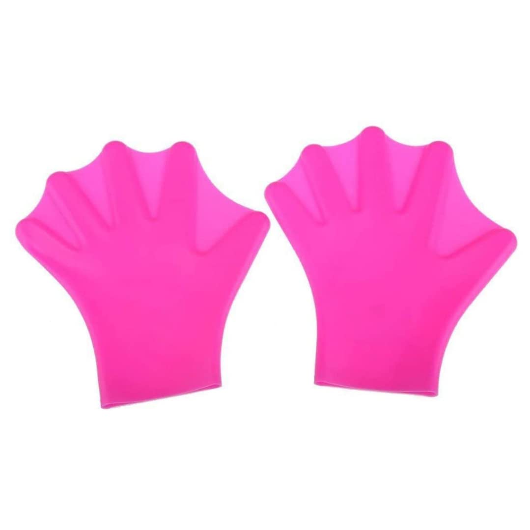 Silicone Swimming Gloves for Men & Women - Aquatic Training & Diving Gear for Fitness & Surfing