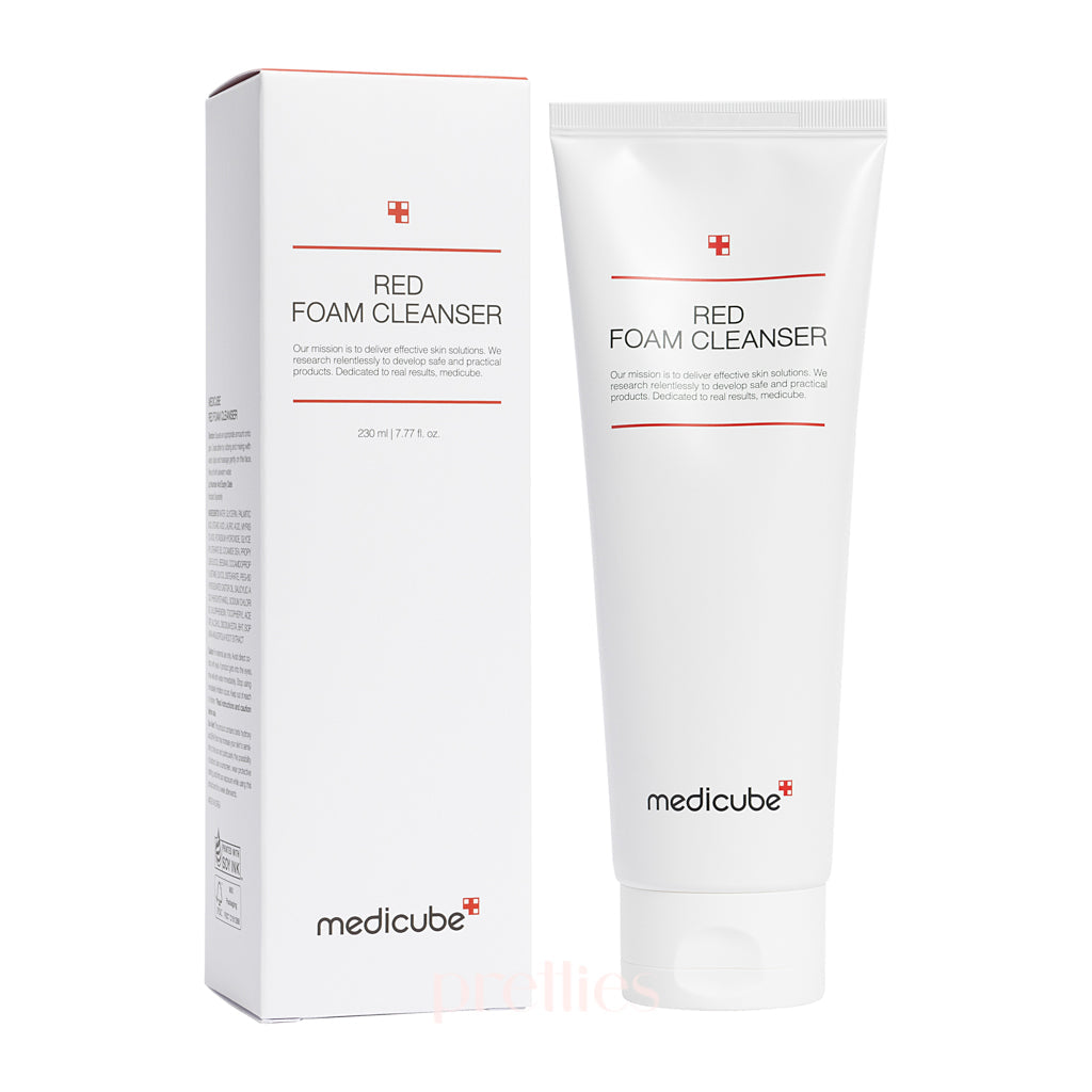 Medicube Red Foam Cleanser 120ml - Deep Pore Cleansing for Acne Prone Skin | Korean Skincare for Oily & Sensitive Skin | Daily Face Wash for Clear Complexion