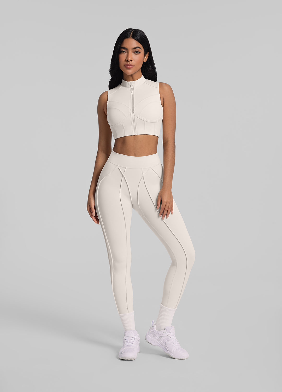 Contour Stitch Leggings for Women - High Waisted Yoga Pants with Tummy Control - Perfect for Workout, Running & Lounge Wear