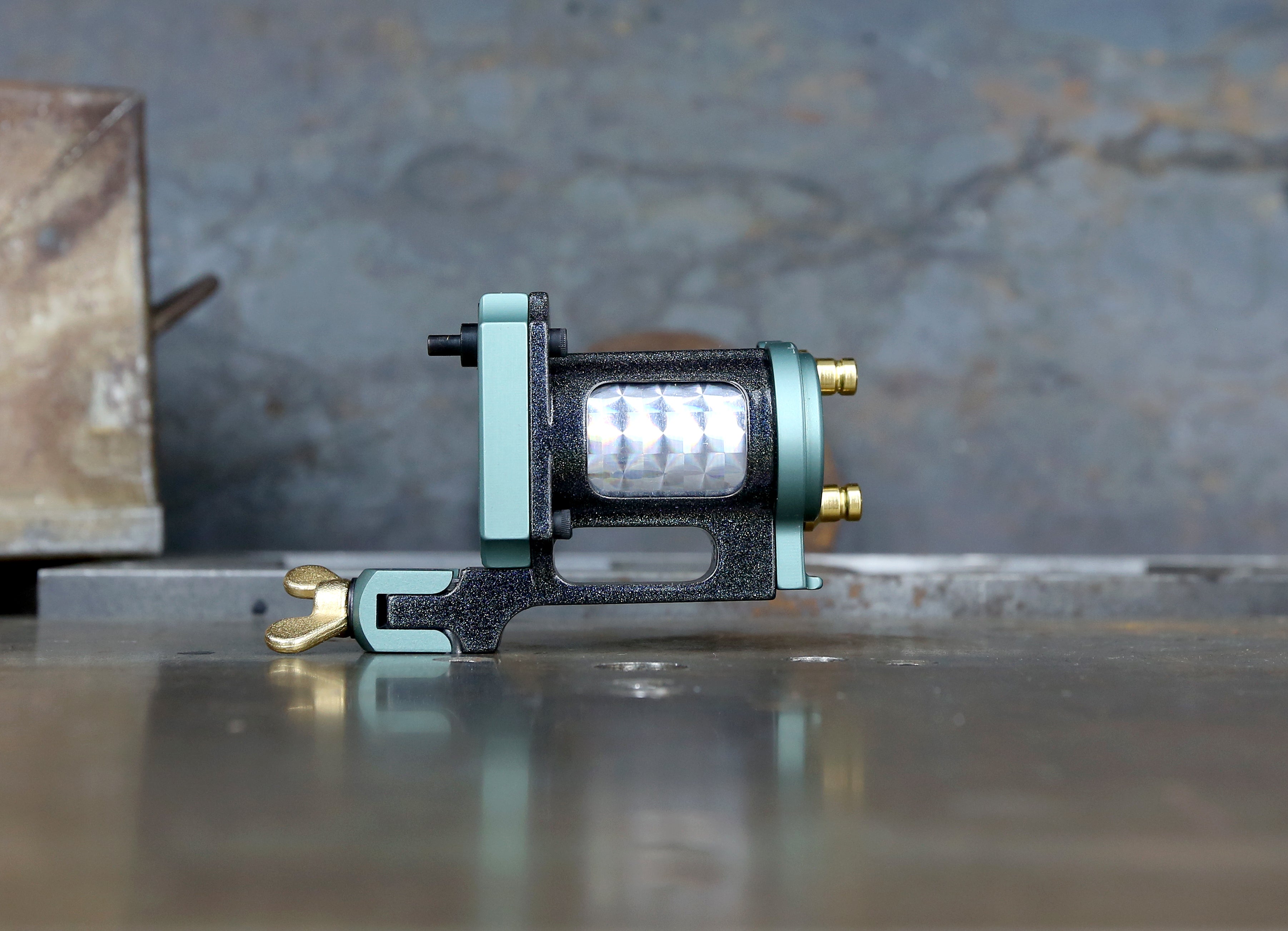 Limited Pike x Rogers Slider Rotary Fishing Reel - Rainbow Green & Gold Color - Perfect for Freshwater & Saltwater Fishing, Bass, Trout, and Walleye Angling