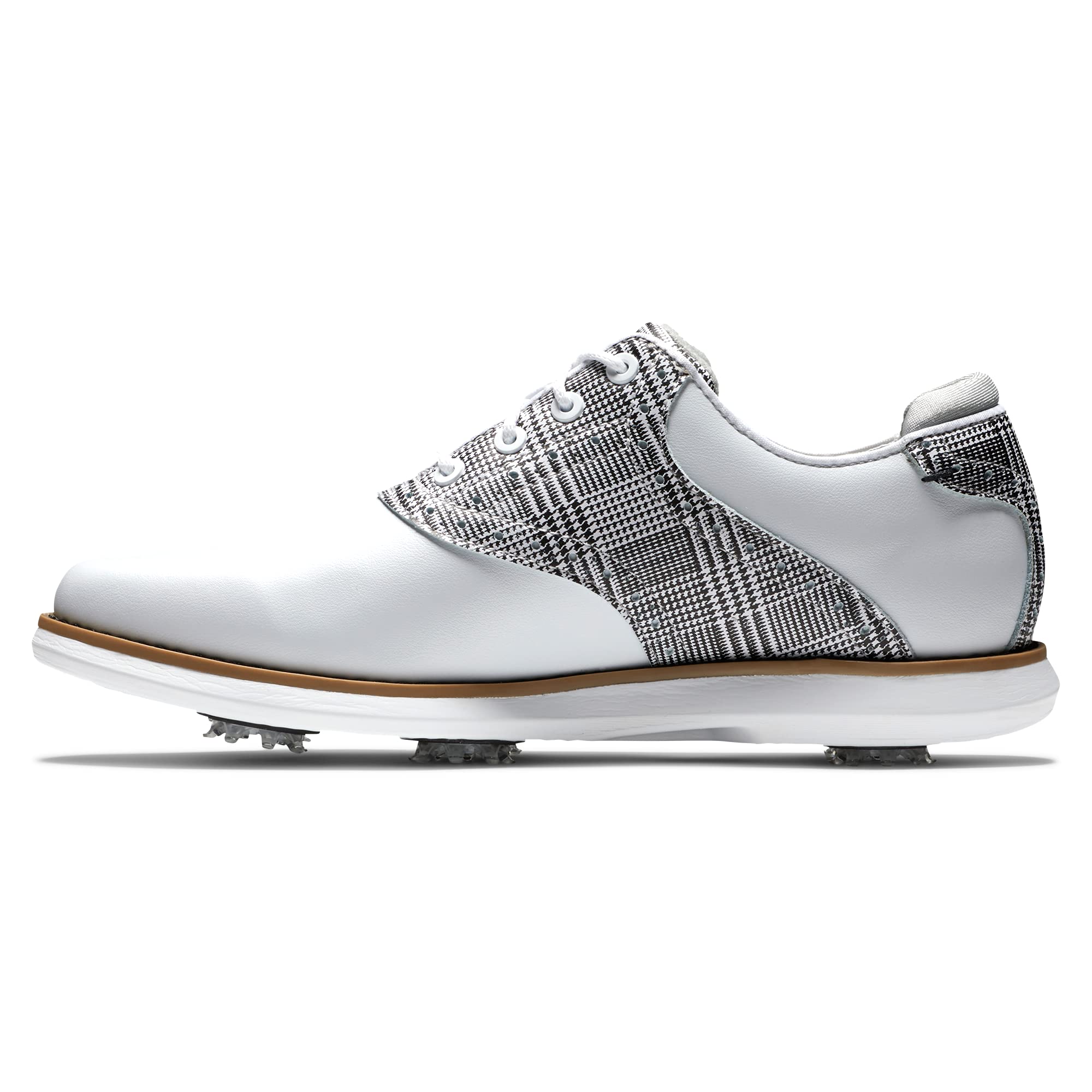 FootJoy Women's Traditions Golf Shoes - Comfortable & Waterproof Spiked Golf Shoes for Women - Perfect for Golf Course & Outdoor Sports