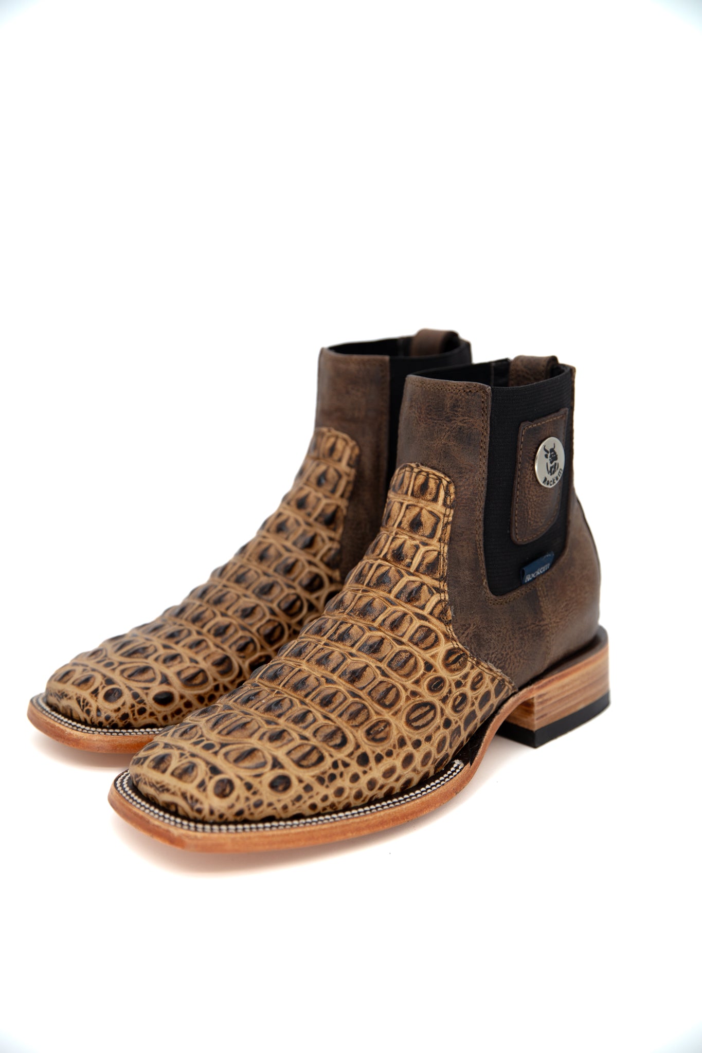 Lomo De Nilo Square Toe Men's Boots - Comfortable Leather Ankle Booties for Casual & Work | Final Sale