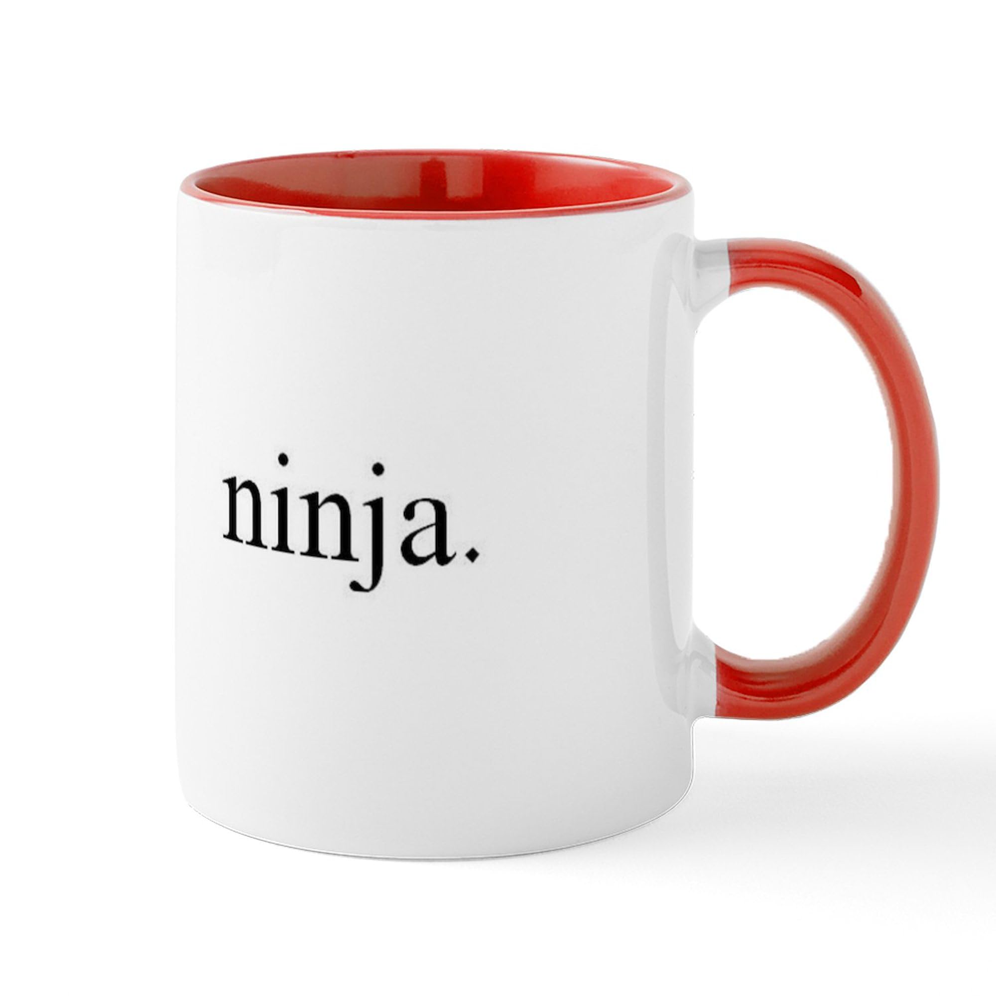 11 oz (325 ml) Ninja Themed Ceramic Coffee Mug - Perfect for Tea, Hot Chocolate & Office Use - Durable & Dishwasher Safe