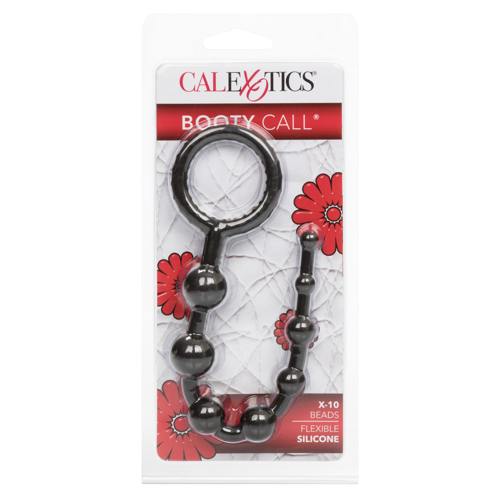 Booty Call X 10 Silicone Anal Beads for Couples - Flexible & Body-Safe Adult Toy for Anal Play, BDSM & Sensual Exploration - Perfect for Beginners & Experienced Users