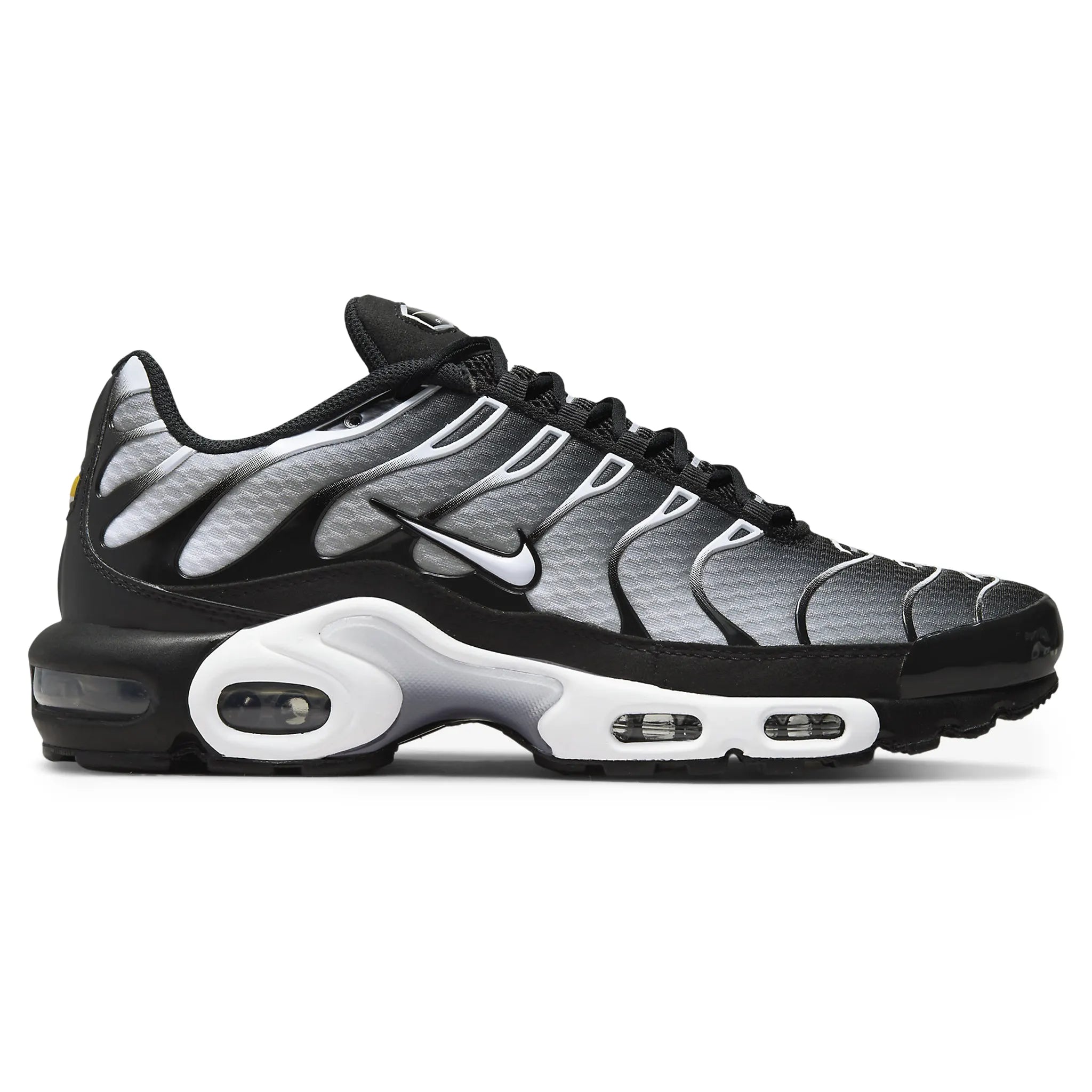 Nike TN Air Max Plus Running Shoes for Men - Black & Metallic Silver - Comfortable Cushioned Sneakers for Jogging, Gym & Casual Wear