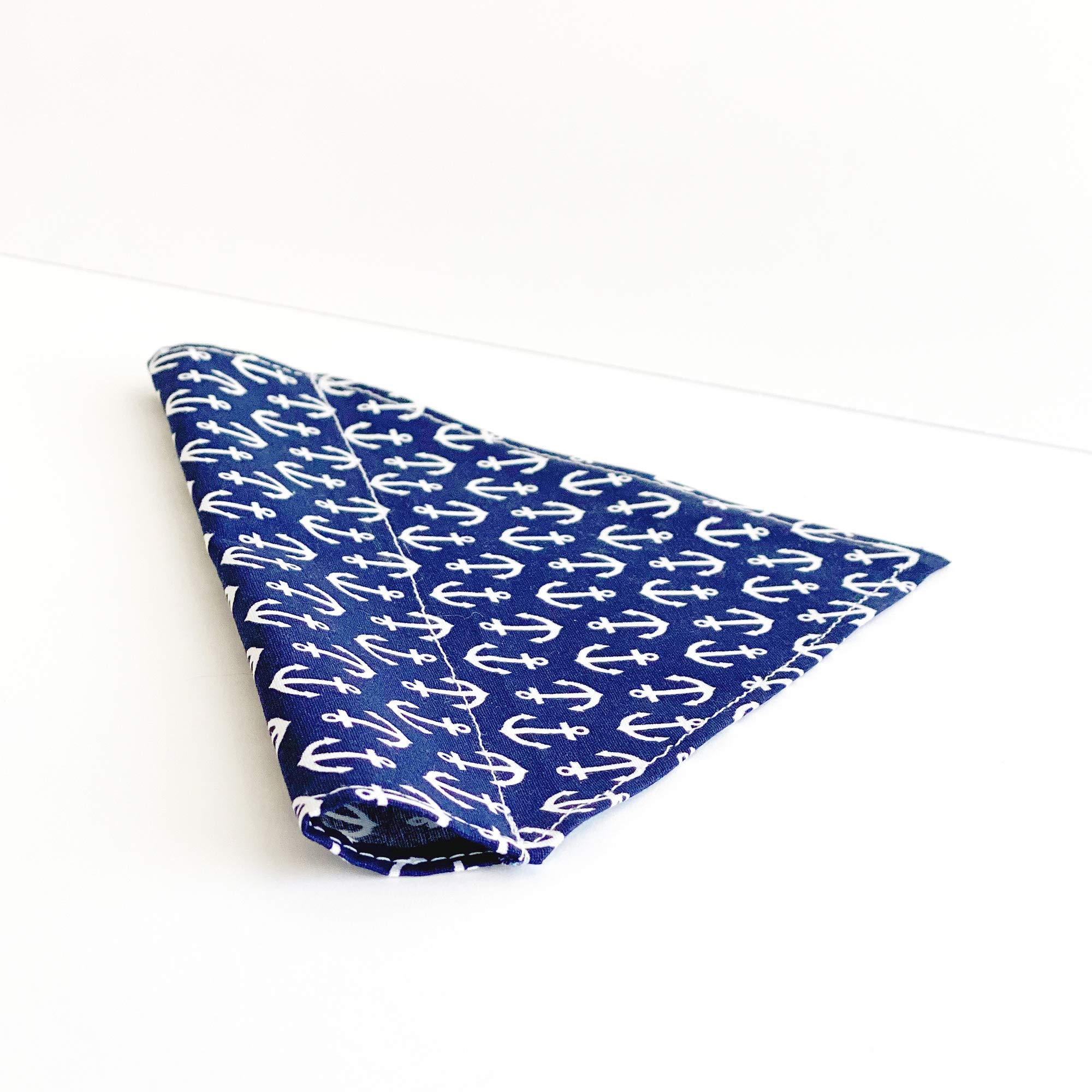 Anchors Away Slip-On Dog Bandana - Adjustable Pet Bandana for Small Medium Large Dogs - Perfect for Outdoors, Walks & Pet Photos