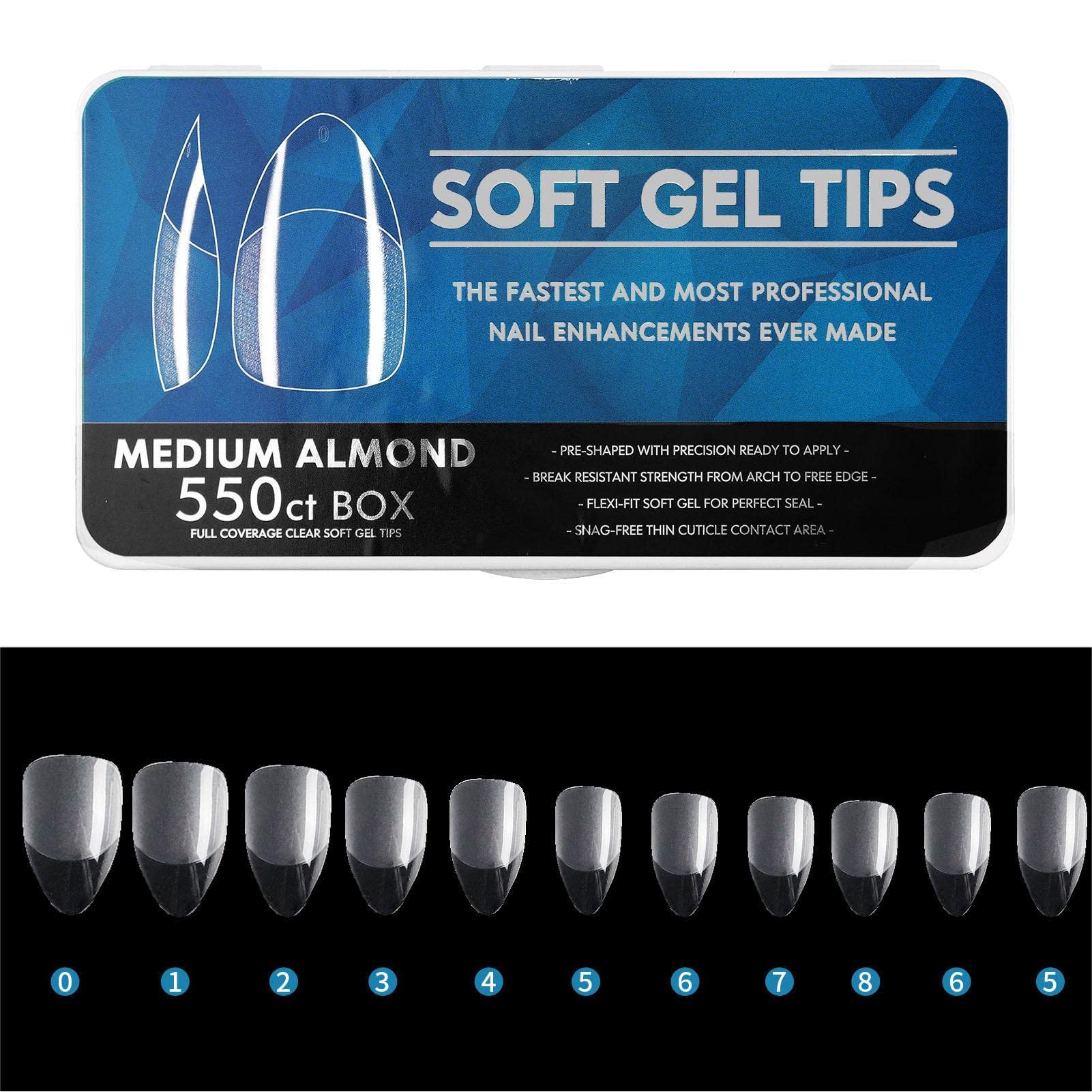 Professional Gel Nail Extension Kit for Women - Artificial Nail Tips with Pre-Buff Frosted Finish, DIY & Salon Use | Perfect for Beginners, Home Manicures & Nail Shops | Enhance Your Nail Art & Special Occasion Looks