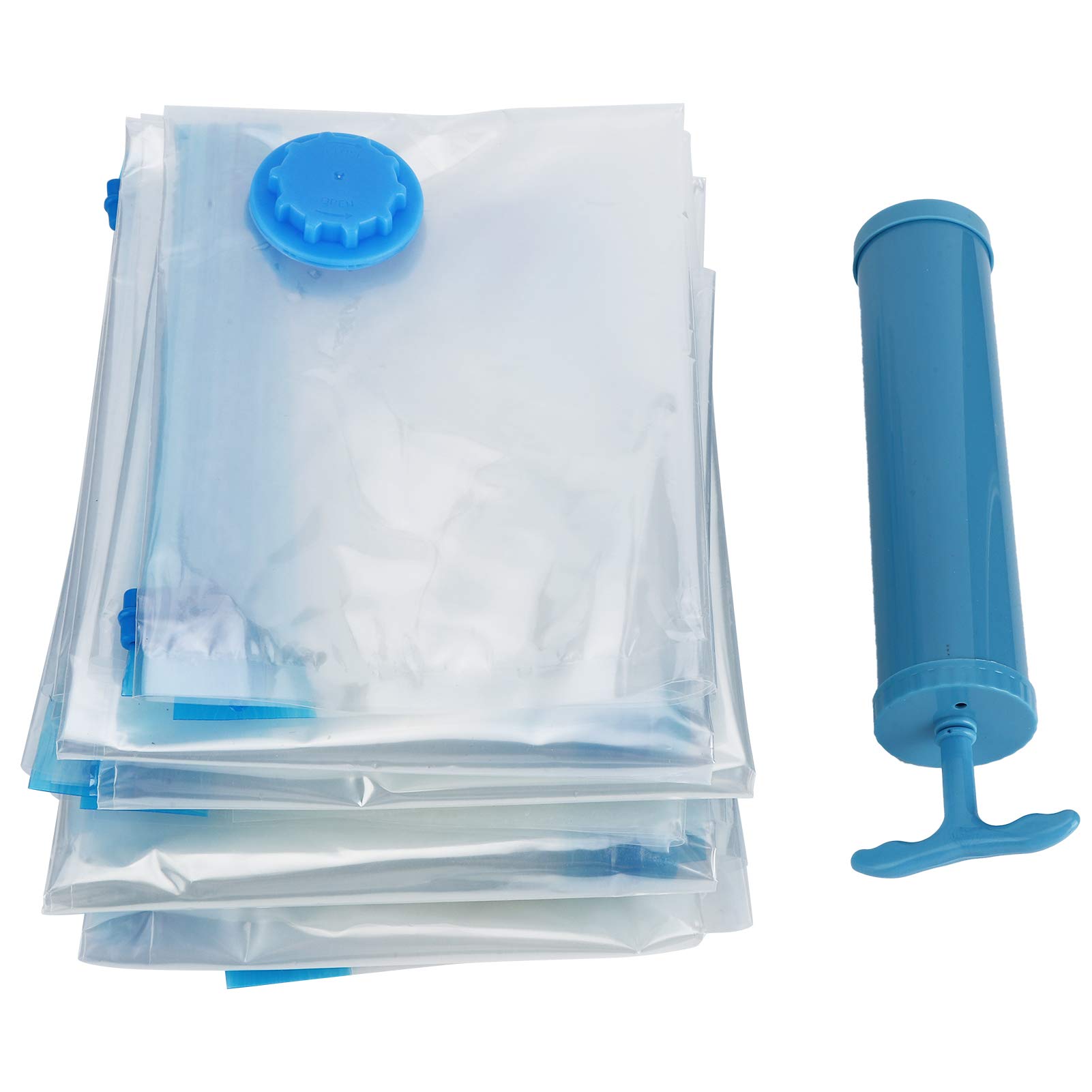 NA Good Storage Effect Quilt Vacuum Storage Bags - 12 Pack with Hand Pump | Space Saving Compression Bags for Travel, Business Trips & Seasonal Clothes Storage | Durable Sealing for Long-Lasting Protection