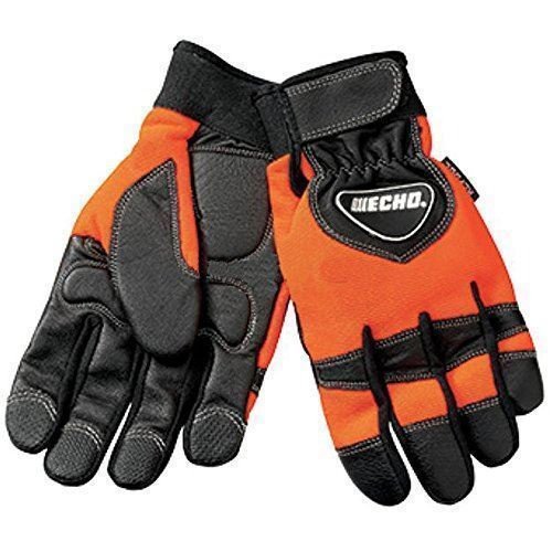 ECHO OEM Chain Saw Gloves (XLarge) - Heavy Duty Cut Resistant Work Gloves for Wood Cutting, Landscaping & Forestry Safety Protection