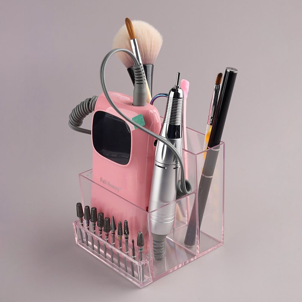 Nail Drill Stand Holder - Organizer & Storage Box for Nail Drills - Perfect for Salon, Nail Art Studio & Home Manicure Station