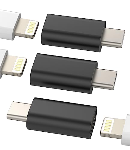 Lightning female to USB-C male 3 Black