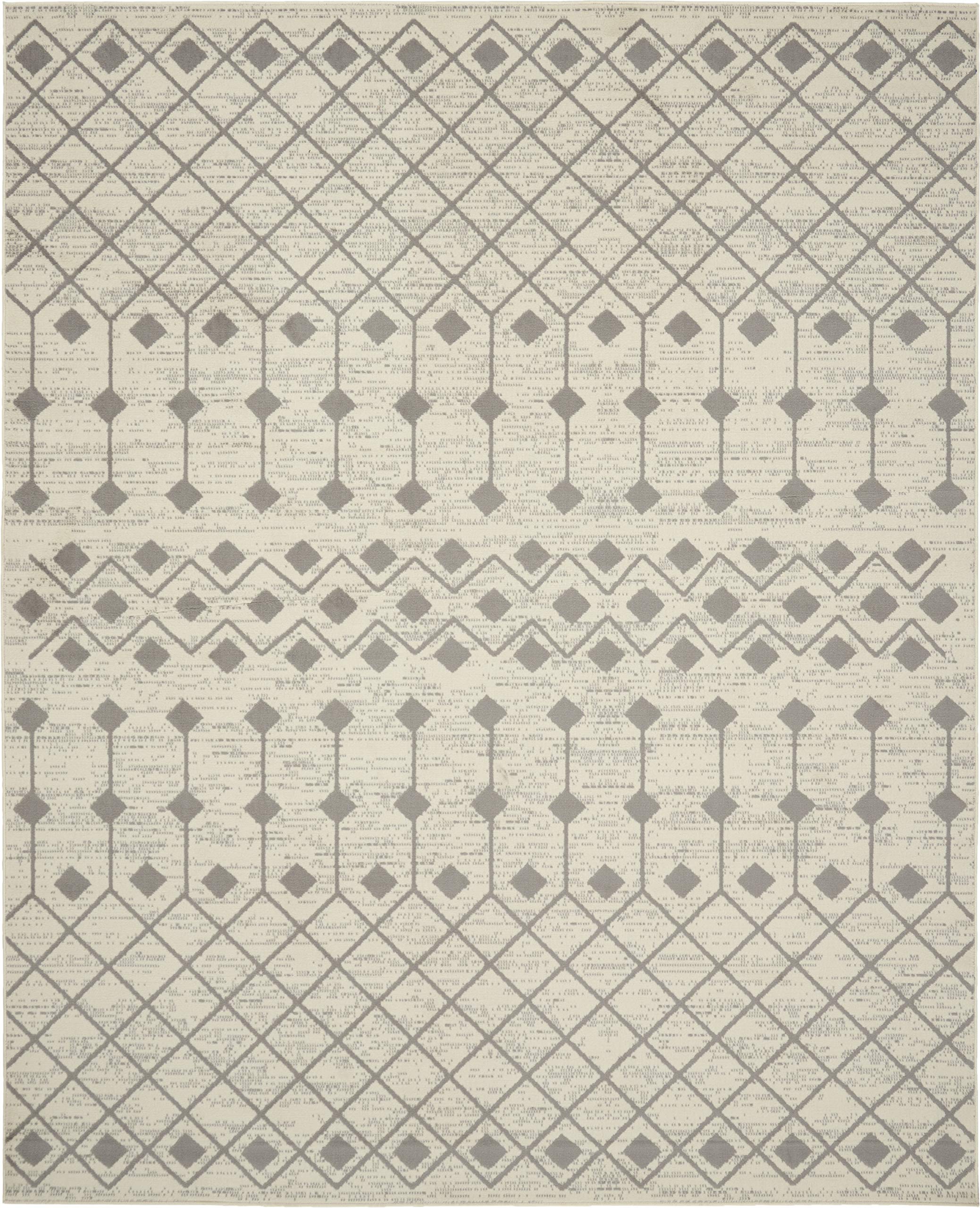 Nourison Grafix Moroccan Ivory/Grey 8'6