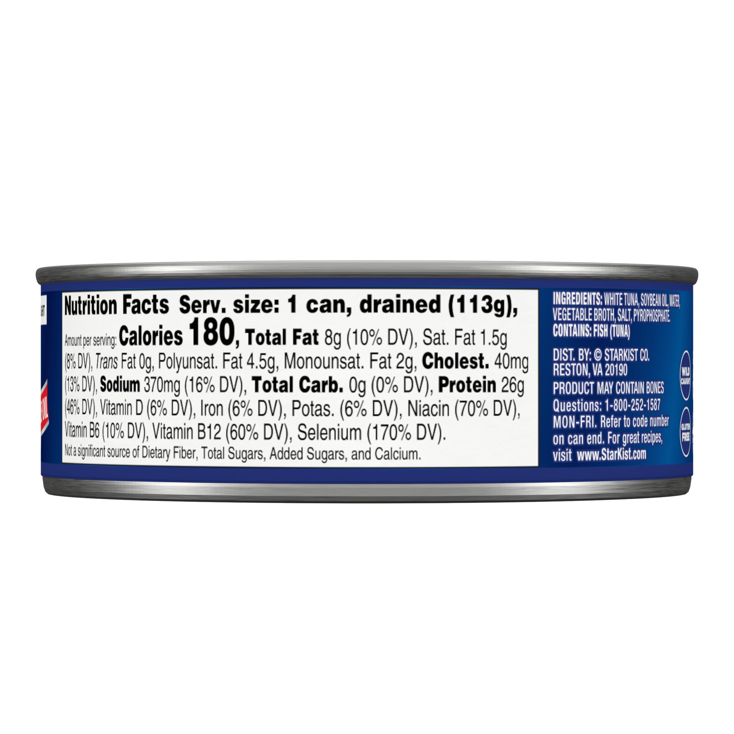 StarKist Solid White Albacore Tuna in Oil - 5 oz Can (Pack of 24) | Premium Canned Tuna for Salads, Sandwiches & Meal Prep | High Protein, Keto & Paleo Friendly