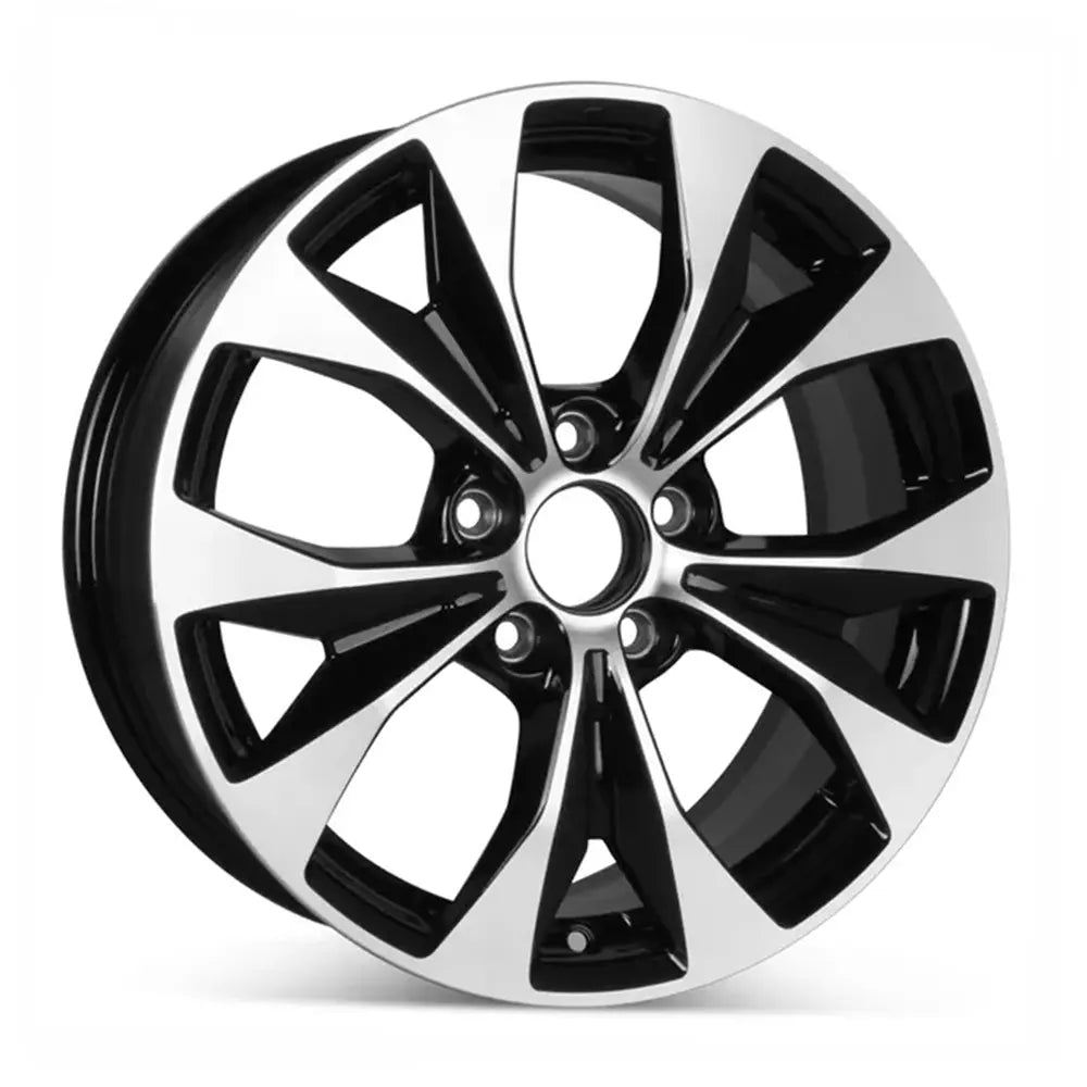 17 Inch Honda Civic Wheel Replacement - Machined Black Replica Rim 64025 42700TR4A81 | Perfect for Car Upgrades, Custom Builds & Performance Enhancement