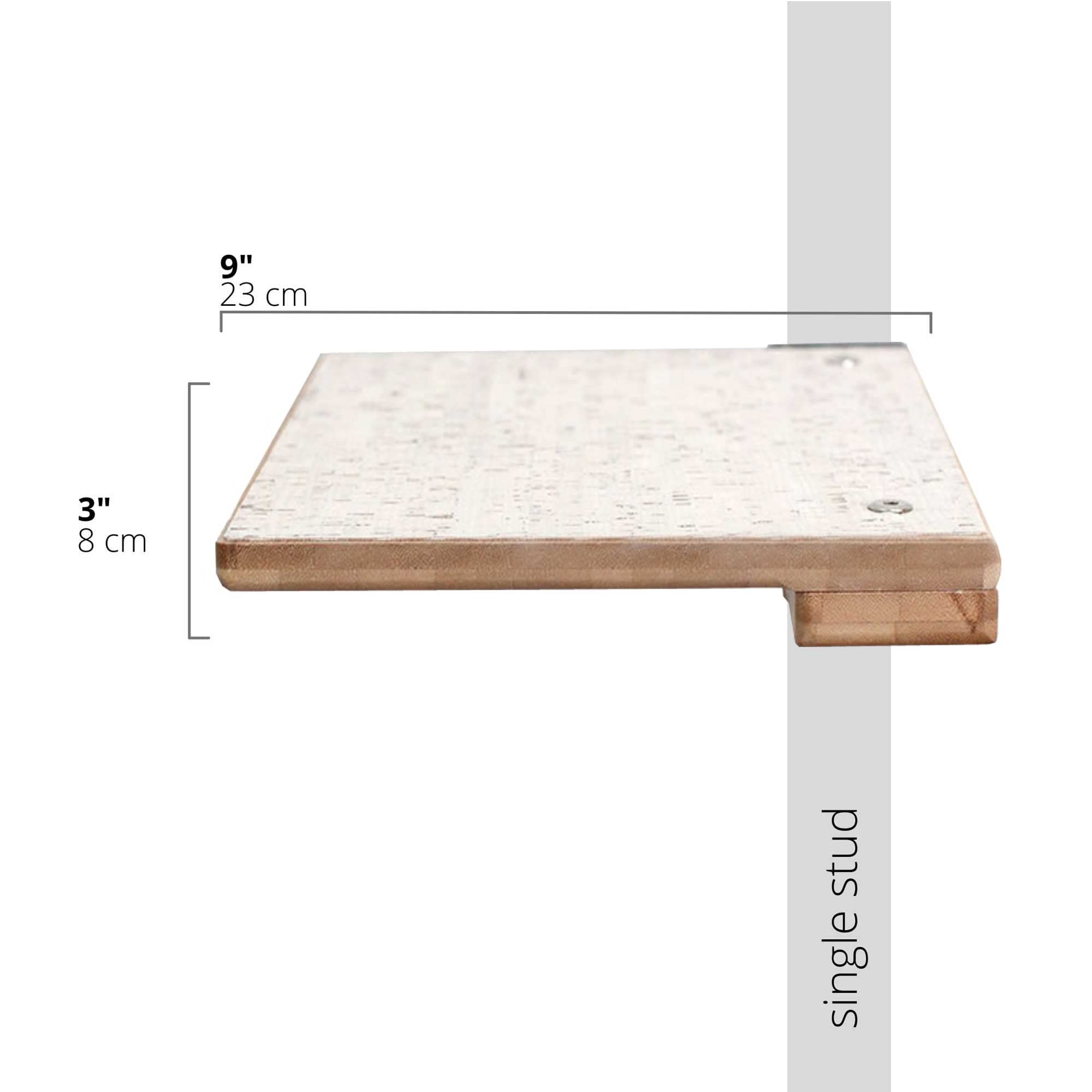 Cat Step Bamboo Shelf with Cork Pad - Wall Mounted Cat Climbing Furniture for Indoor Cats (9