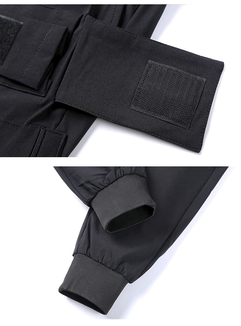 DUDHUH Men's Cargo Pants - Techwear Hip Hop Harem Jogger Pants for Streetwear & Tactical Fashion | Perfect for Urban Style, Gym Workouts & Outdoor Adventures
