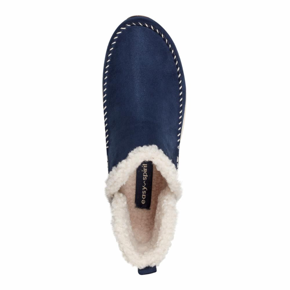 Easy Spirit Women's Tuva2 Comfortable Slip-On Sneakers - Lightweight & Breathable Blue Casual Shoes for Walking, Travel & Everyday Wear