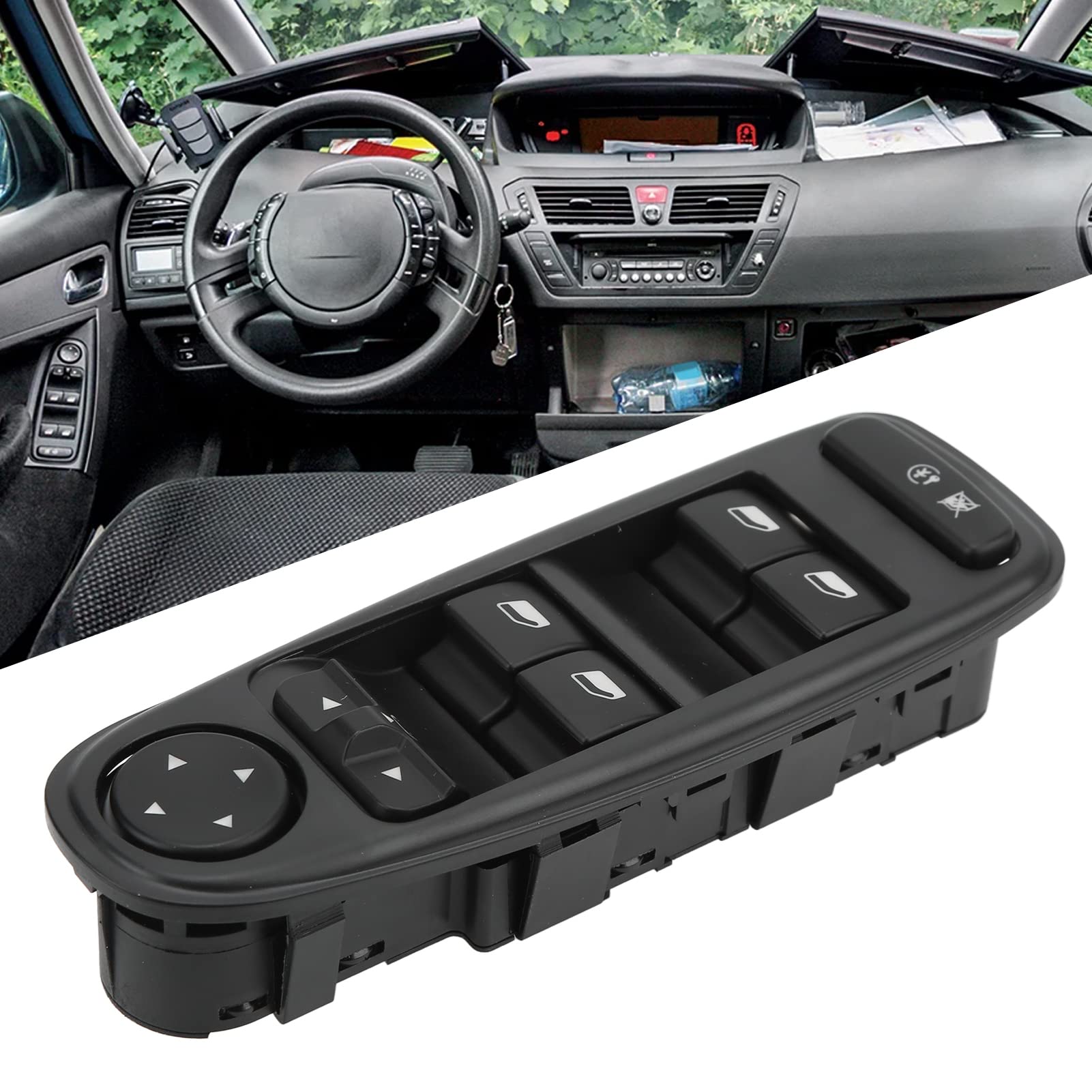 Power Window Switch Replacement 6554.YH - Compatible with Multiple Car Models - Durable Electric Window Switches for Smooth Operation - Ideal for DIY Auto Repairs & Window Mechanism Upgrades