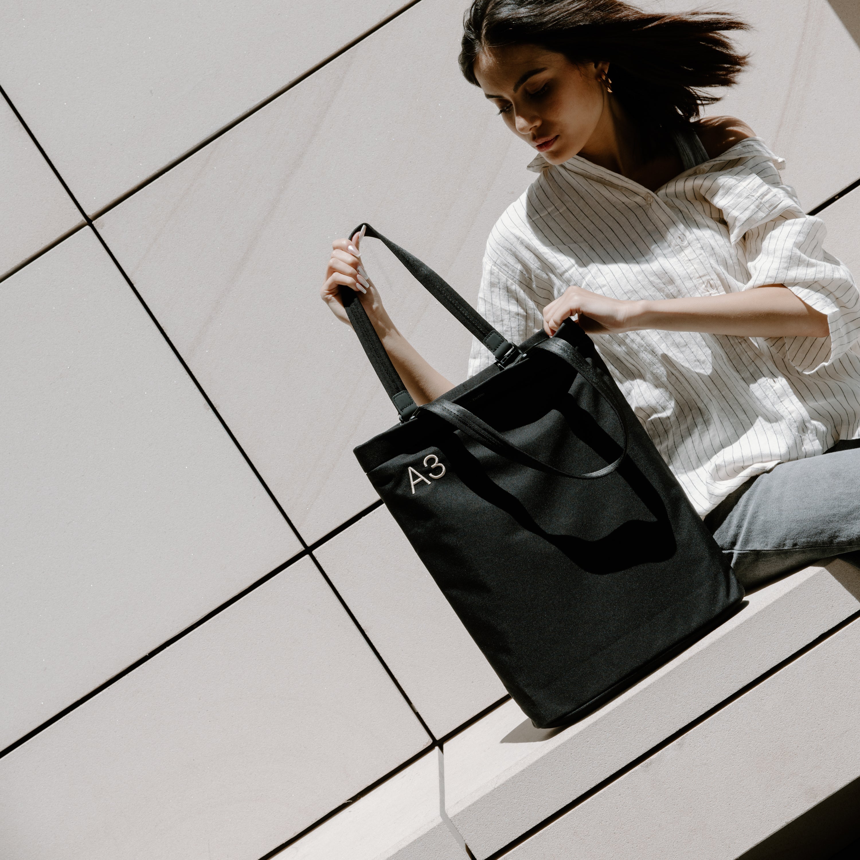 A3 Daily Tote Bag - Stylish & Durable Canvas Tote for Work, Shopping & Travel - Perfect for Office, Groceries & Beach Day Essentials