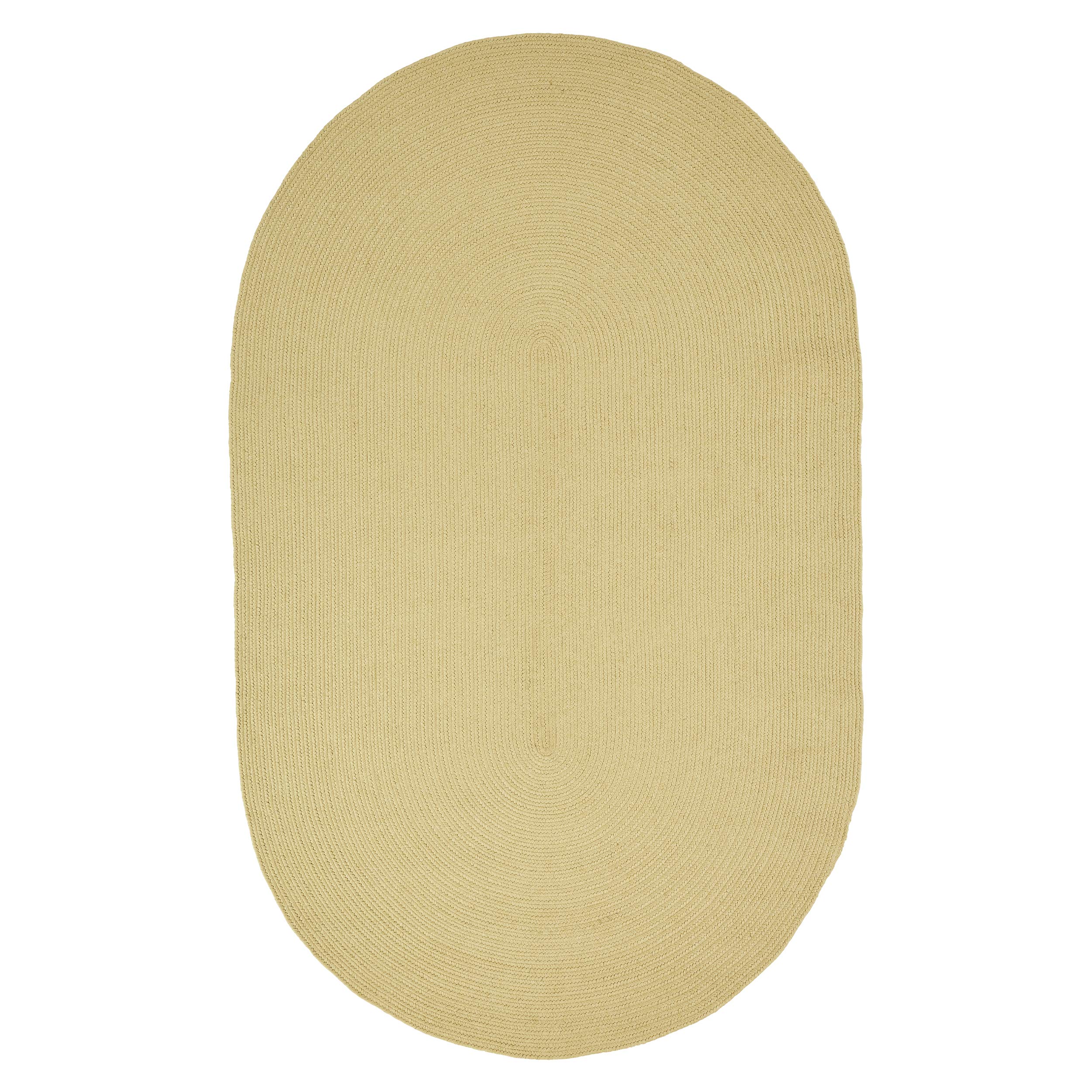 Bluenilemills Tintoretto Braided Area Rug - Soft, Durable & Reversible Indoor/Outdoor Rug - Vintage Cream 3' x 5' Oval - Perfect for Living Room, Bedroom, Patio or Deck Decor