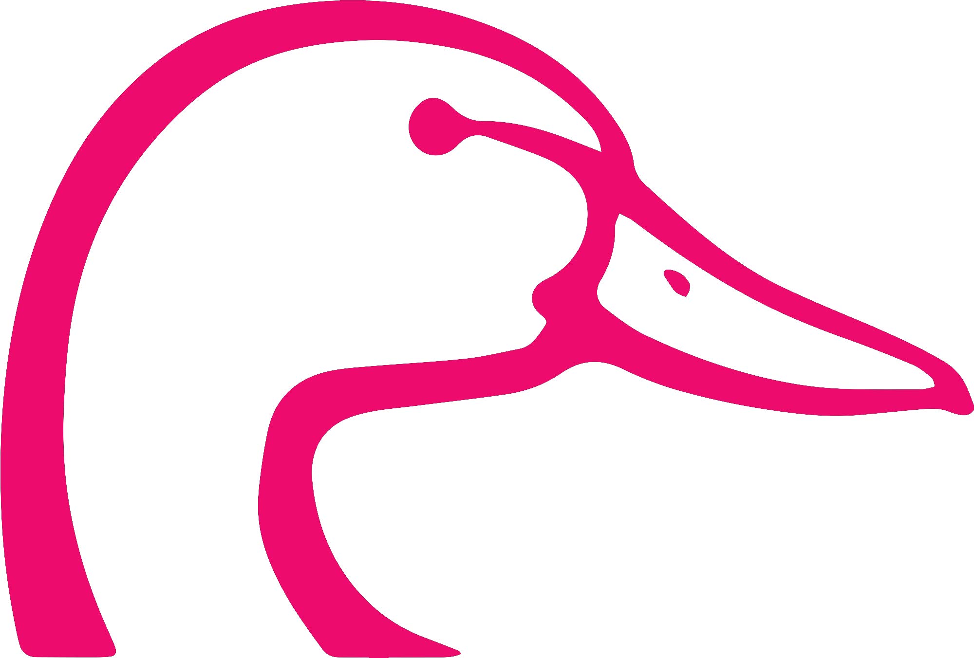 **Premium Waterproof Vinyl Decal Stickers - Duck Face (Pink, Set of 2) for Laptop, Phone, Helmet, Car, Mug & Wall Decor - Durable & Vibrant for Home, Office & Outdoor Use**