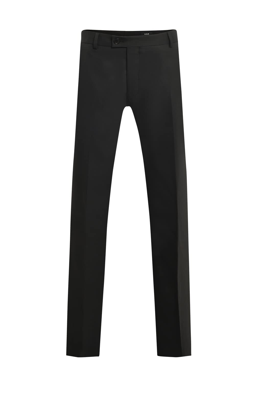 Dobell Men's Black Dress Pants for Business & Formal Wear - Classic Regular Fit Suit Trousers for Office, Wedding & Special Occasions