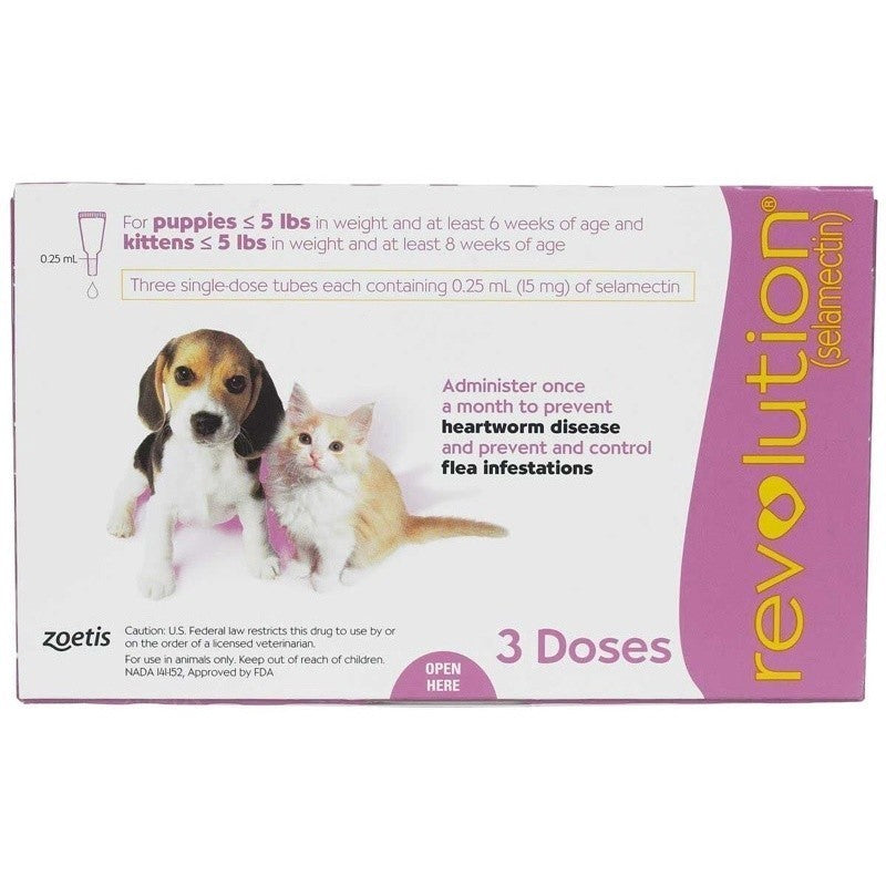 FDA Approved Revolution for Dogs & Cats - Flea & Worm Prevention Topical Treatment | Vet Recommended Spot-On Solution for Puppies, Kittens & Adult Pets | Home & Travel Protection