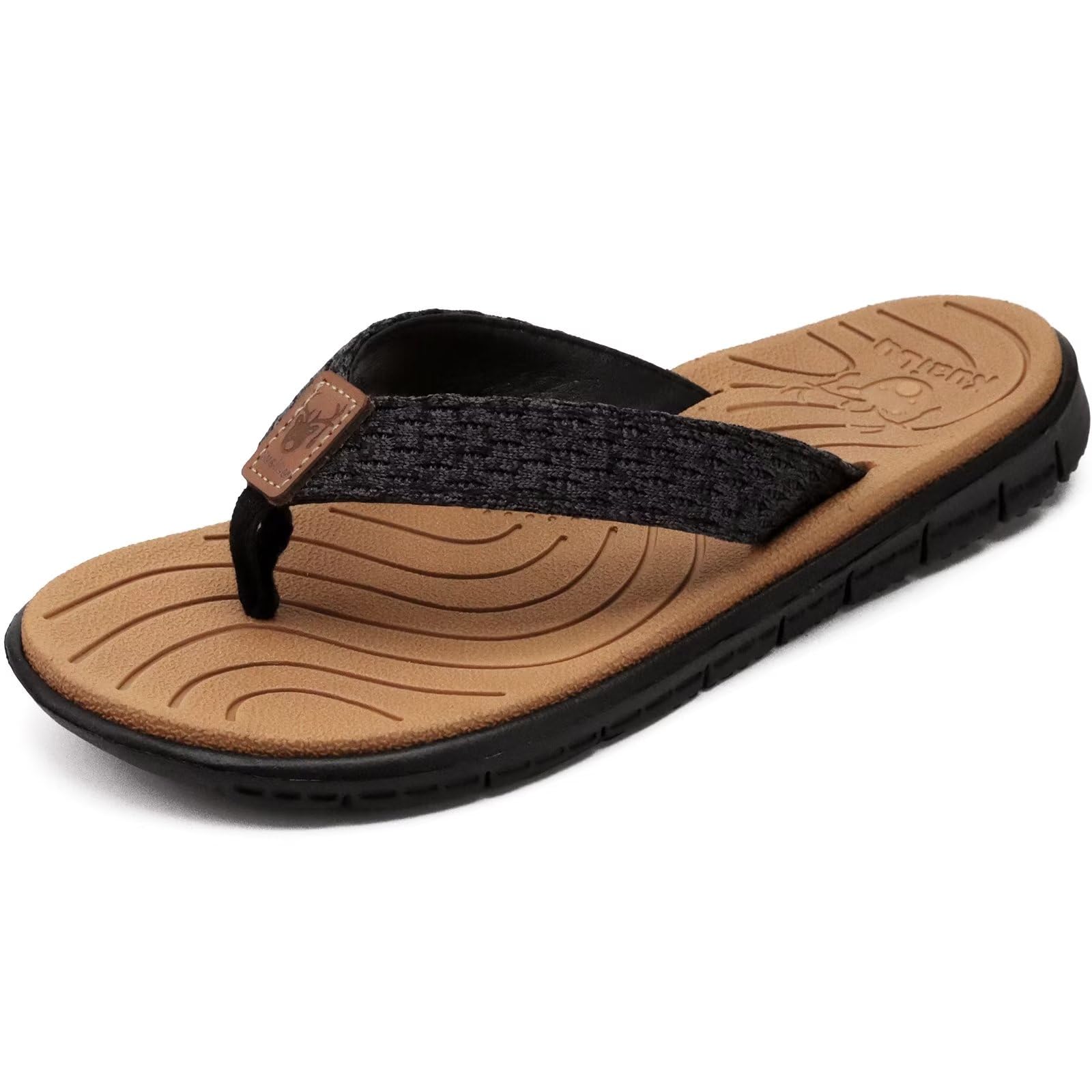 **KuaiLu Women's Comfortable Flip Flops with Arch Support - Lightweight Non-Slip Yoga Sandals for Walking, Beach, and Summer Use**