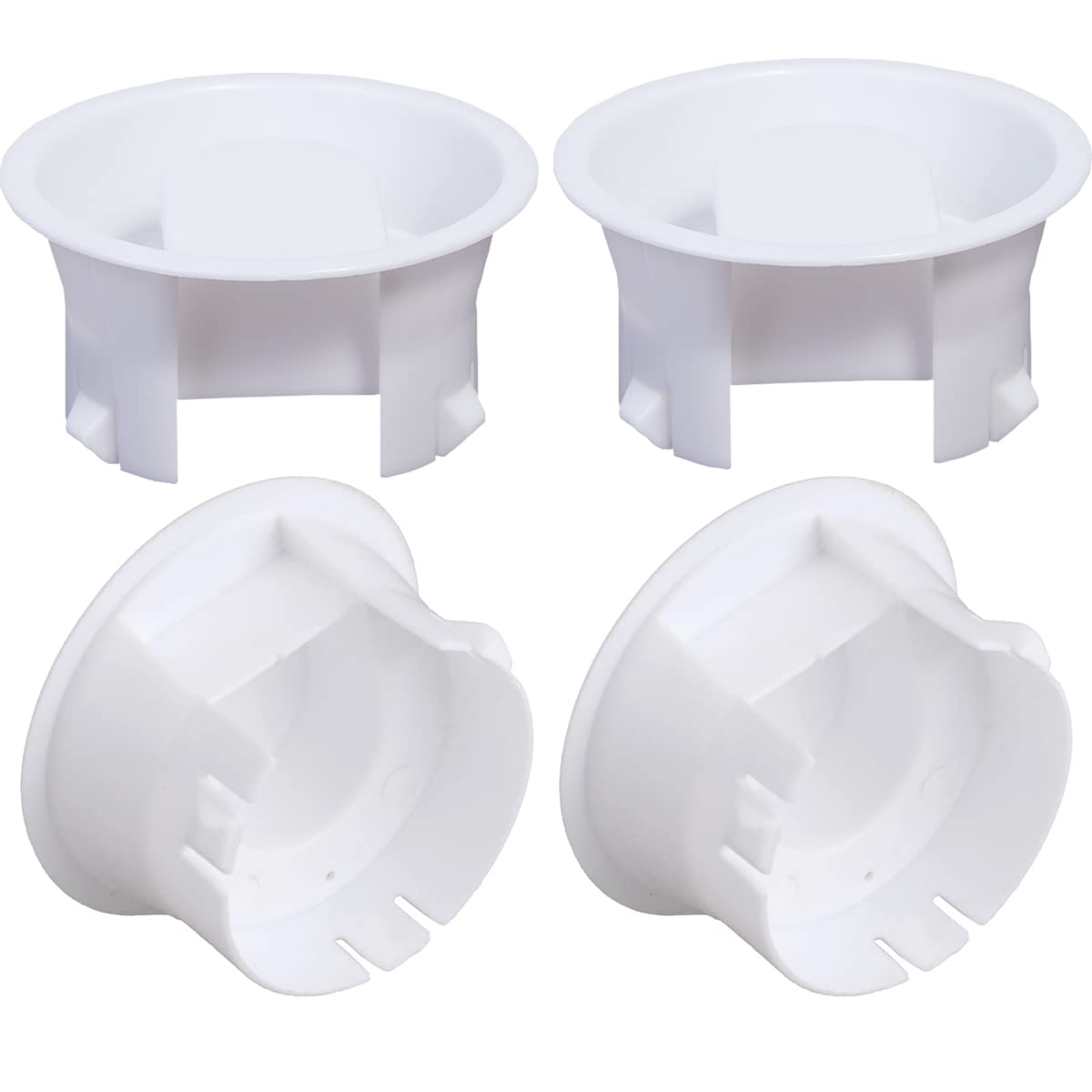 4-Piece Glass Water Pitcher Lids - Replacement Stoppers & Caps for Glass Jugs, Bistro Pitchers - Airtight & Durable White Pitcher Lids - Perfect for Iced Tea, Lemonade, and Water Dispensers at Home, Restaurants, or Cafes