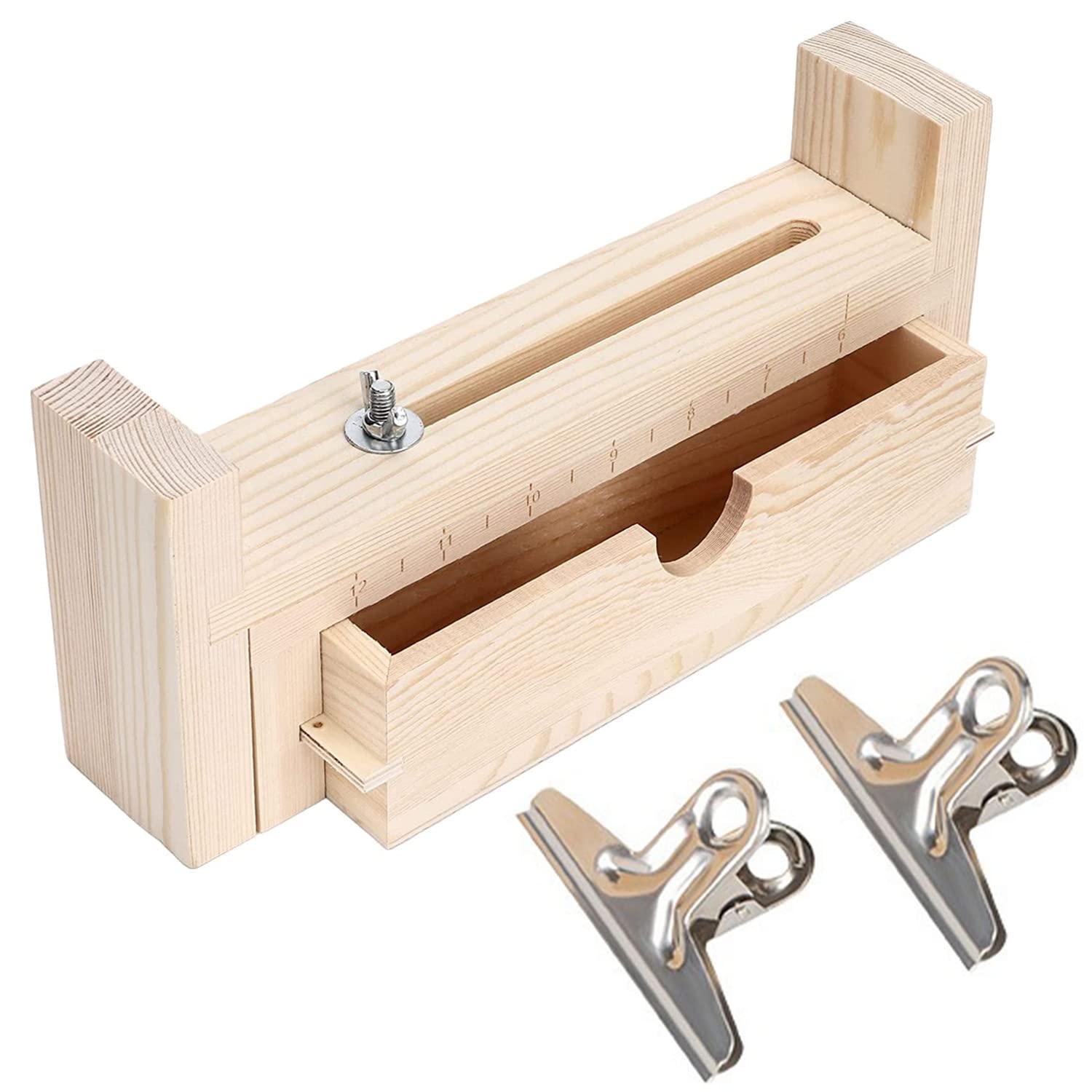 Paracord Bracelet Maker Kit - Wooden U-Shape DIY Jig with Clear Scale & 2 Clamps for Handcrafting Survival Bracelets (Style 3) | Perfect for Outdoor Adventures, Camping & Emergency Preparedness