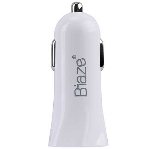 BIAZE MC5 5V 3.4A Fast Dual USB Car Charger Adapter for iPhone, Samsung, iPad - Perfect for Road Trips & Travel Charging