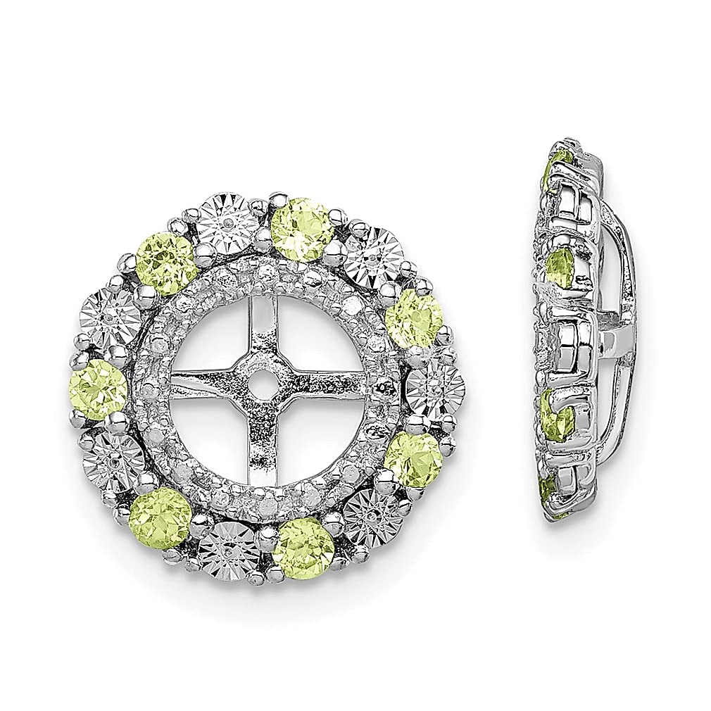925 Sterling Silver Peridot Earrings - August Birthstone Jewelry for Women | Dainty Studs for Everyday Wear, Gift for Her, Birthday, Anniversary & Special Occasions