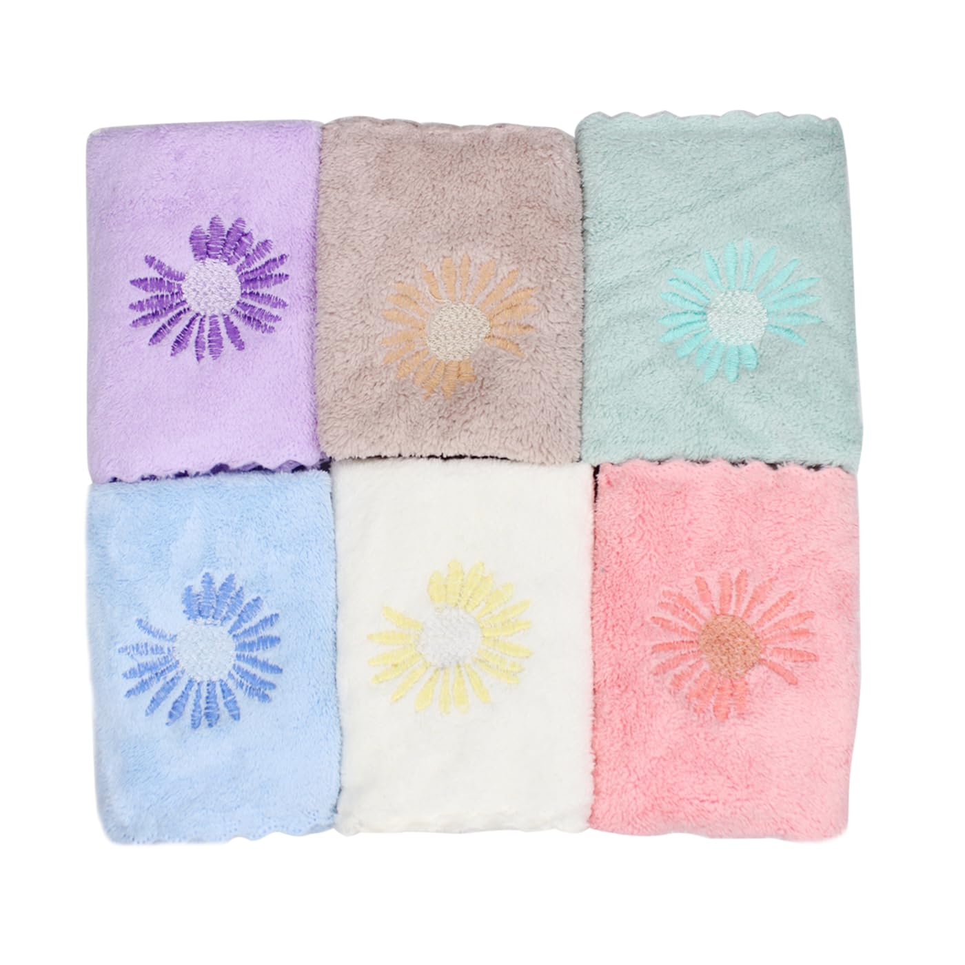 BOXO 12-Piece Soft Cotton Hankies Set - Striped Face Towels & Handkerchiefs for Kids & Adults | Gentle for Daily Use, Travel, Gym & School