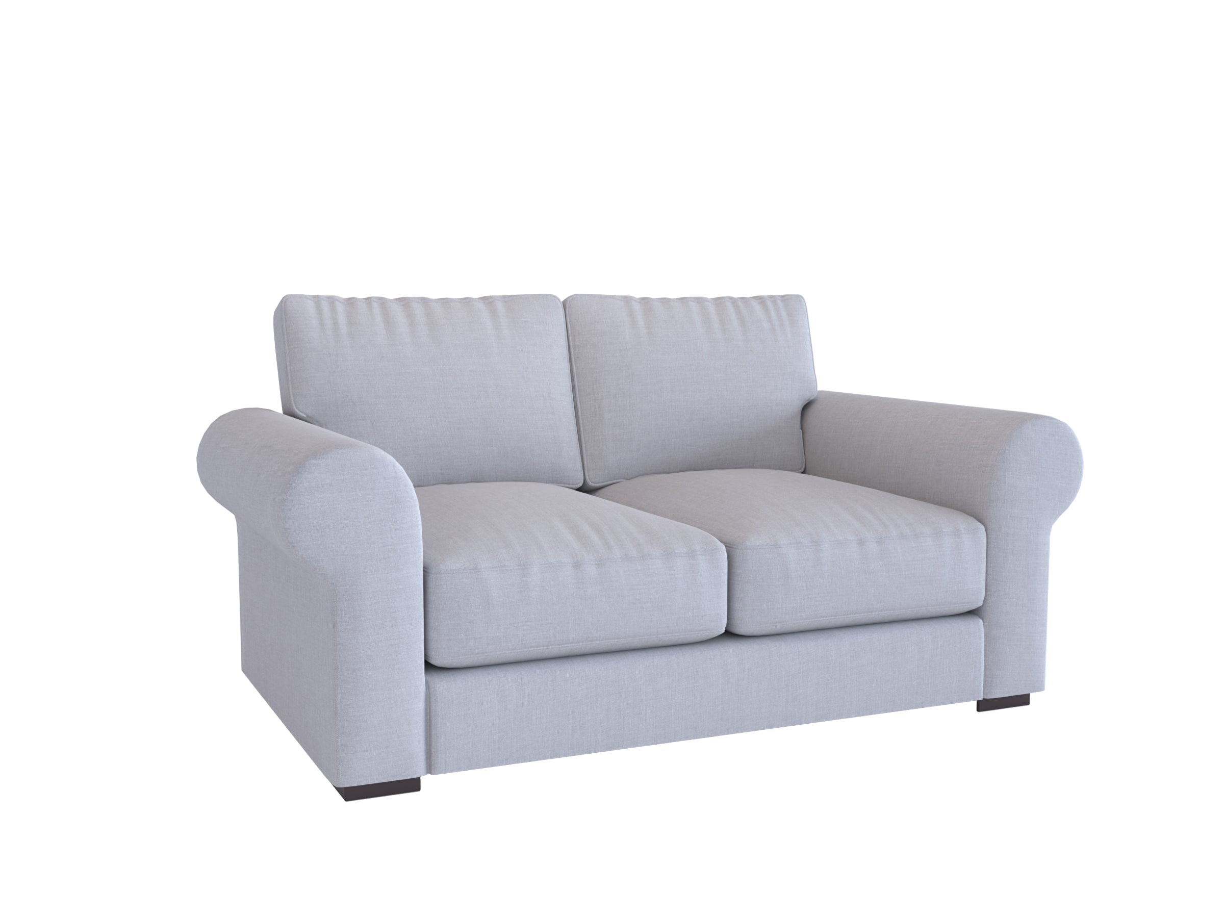PB Turner Apartment Sofa Cover 68.5 Inch - Stretchable Roll Arm Couch Slipcover for Living Room, Bedroom & Office Furniture Protection - Fits Most 3 Cushion Couches (Grey)