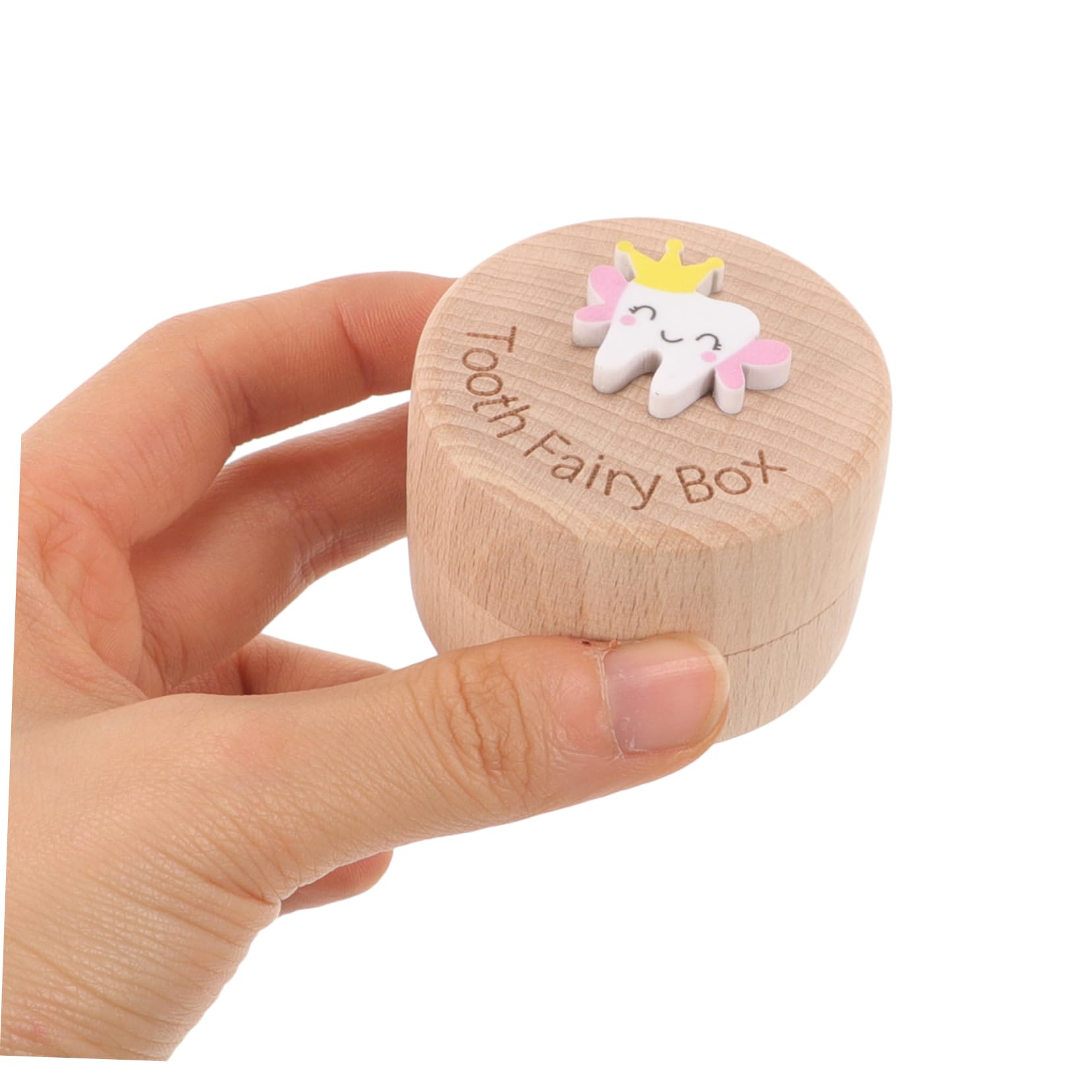 CIMAXIC Wooden Baby Tooth Keepsake Box - First Tooth Holder, Kids Tooth Storage Case, Baby Teeth Organizer for Boys & Girls - Perfect for Baby Shower Gifts & Childhood Memory Preservation