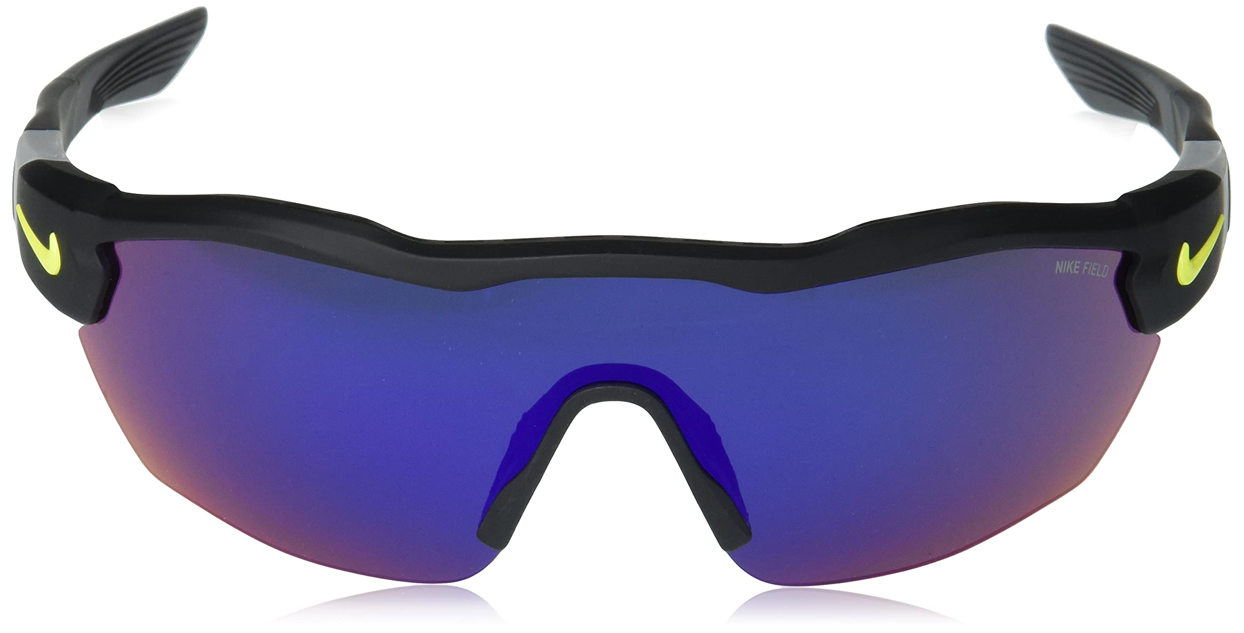 Nike Show X3 Elite L Rectangular Sunglasses for Men & Women - UV Protection Polarized Sports Sunglasses for Running, Cycling & Outdoor Activities