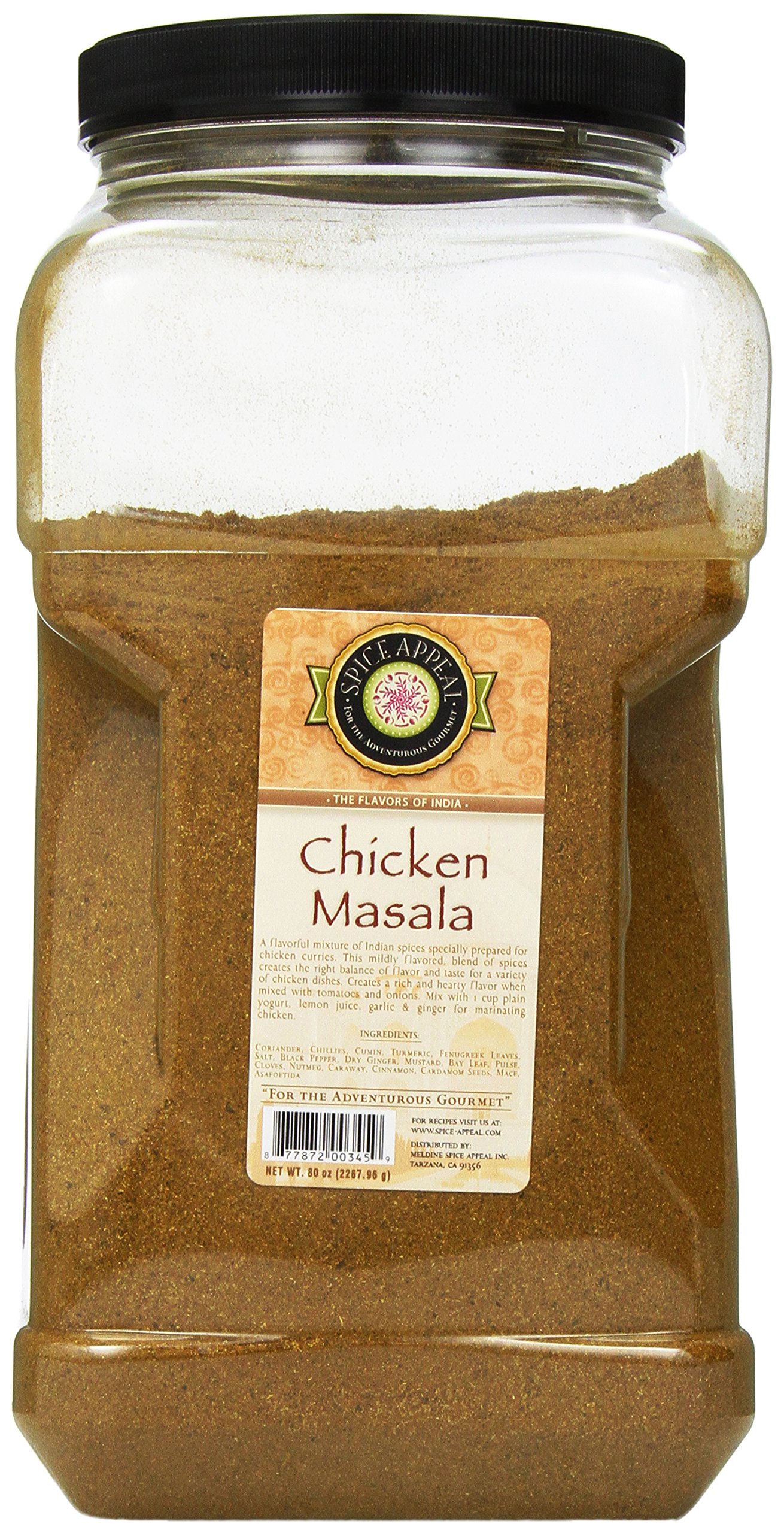 Authentic Indian Chicken Masala Spice Blend - 5 lb Bulk Pack for Curry, Biryani & Tandoori Cooking | Restaurant Quality Masala Powder for Home Chefs & Food Businesses