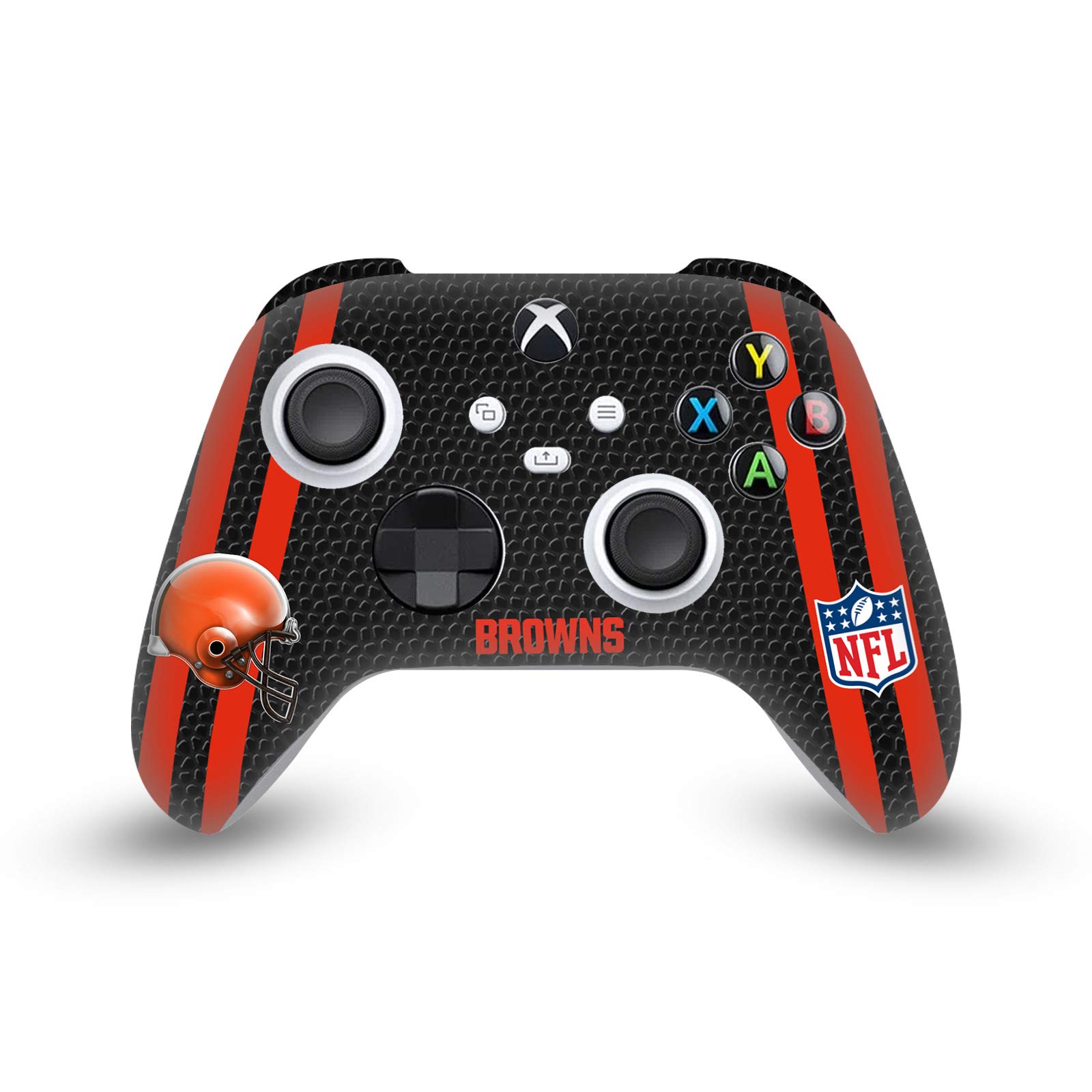 Official NFL Cleveland Browns Team 1 Vinyl Gaming Skin Sticker for Xbox Series X/S Controller - Durable Protective Cover for Gamers & Sports Fans