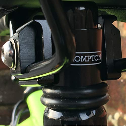 Brompton Pentaclip Saddle Clamp - Black Bike Seat Post Mount for Folding Bicycles | Perfect for Commuting, Urban Riding & Travel Accessories