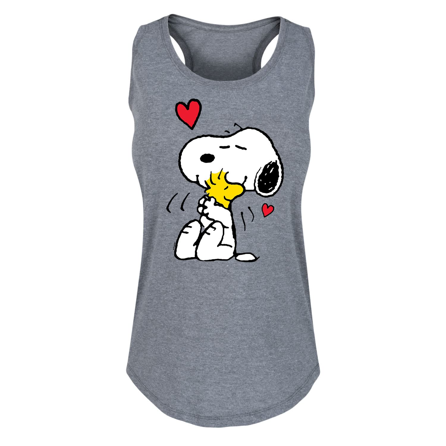 HYBRID APPAREL Peanuts Snoopy Faces Women's Racerback Tank Top - Soft Cotton Blend Summer Casual Wear for Women, Perfect for Gym, Beach & Everyday Outfits