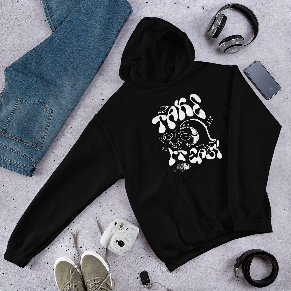 Take It Easy Unisex Hoodie - Soft & Comfortable Pullover Sweatshirt for Men & Women | Perfect for Casual Wear, Gym, and Outdoor Activities