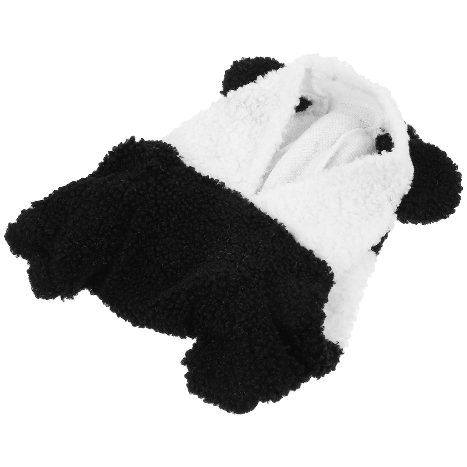 ULTECHNOVO Panda Dog Costume - Soft Plush Hoodie & Jumpsuit for Small & Medium Dogs & Cats | Cute Pet Outfit for Halloween, Christmas & Dress-Up Parties