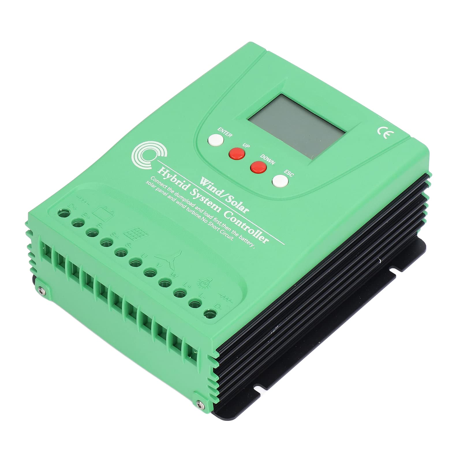 24V 48V PWM Wind Solar Charge Controller with LCD Display - High Efficiency Multifunctional Stepless Unloading for Wind Turbine & Solar Panel Systems - Perfect for Home Lighting, RV & Off-Grid Power Supply (GPI48220)