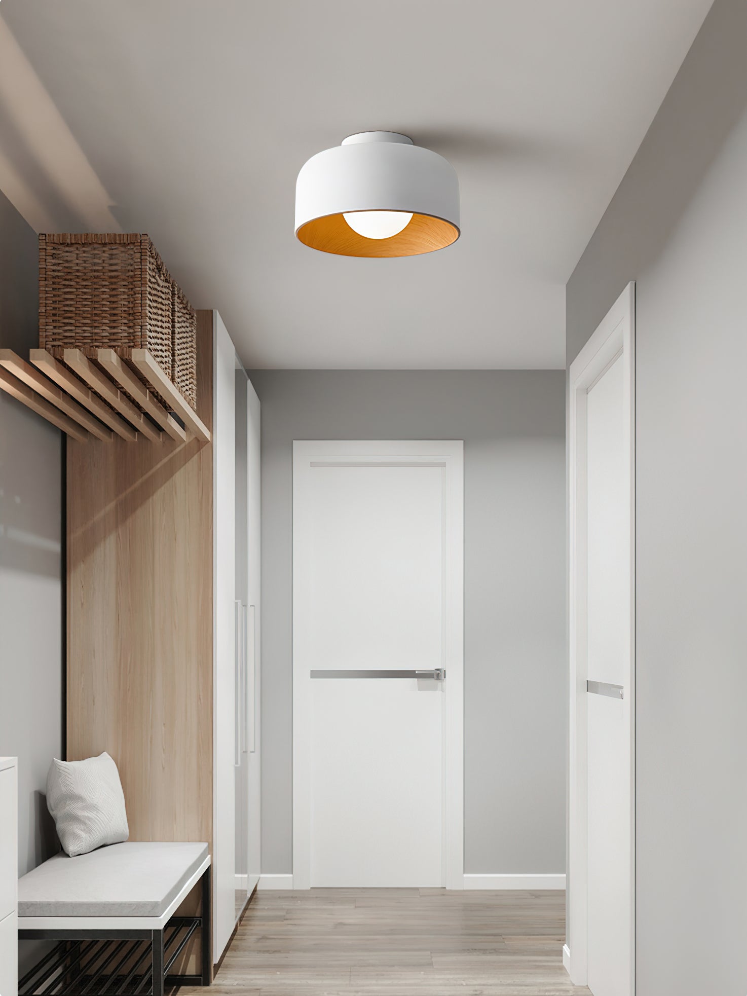 Lumosphere Modern Ceiling Light Fixture - Energy Efficient LED Flush Mount for Bedroom, Living Room & Kitchen - Dimmable Bright Lighting for Home & Office
