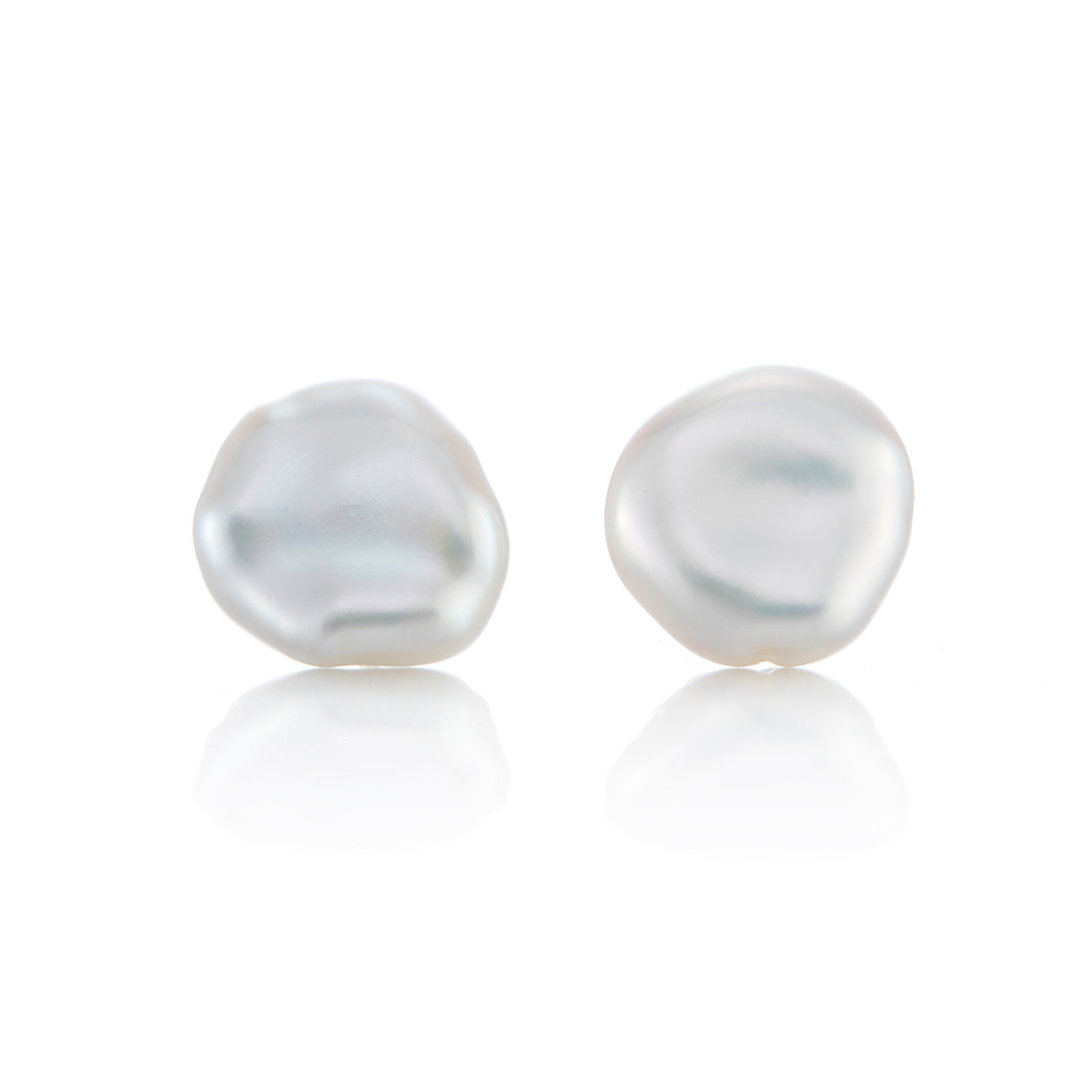 9mm Keshi Pearl Earrings – Handmade Freshwater Pearl Jewelry for Women, Dainty & Elegant – Perfect for Weddings, Parties & Everyday Wear