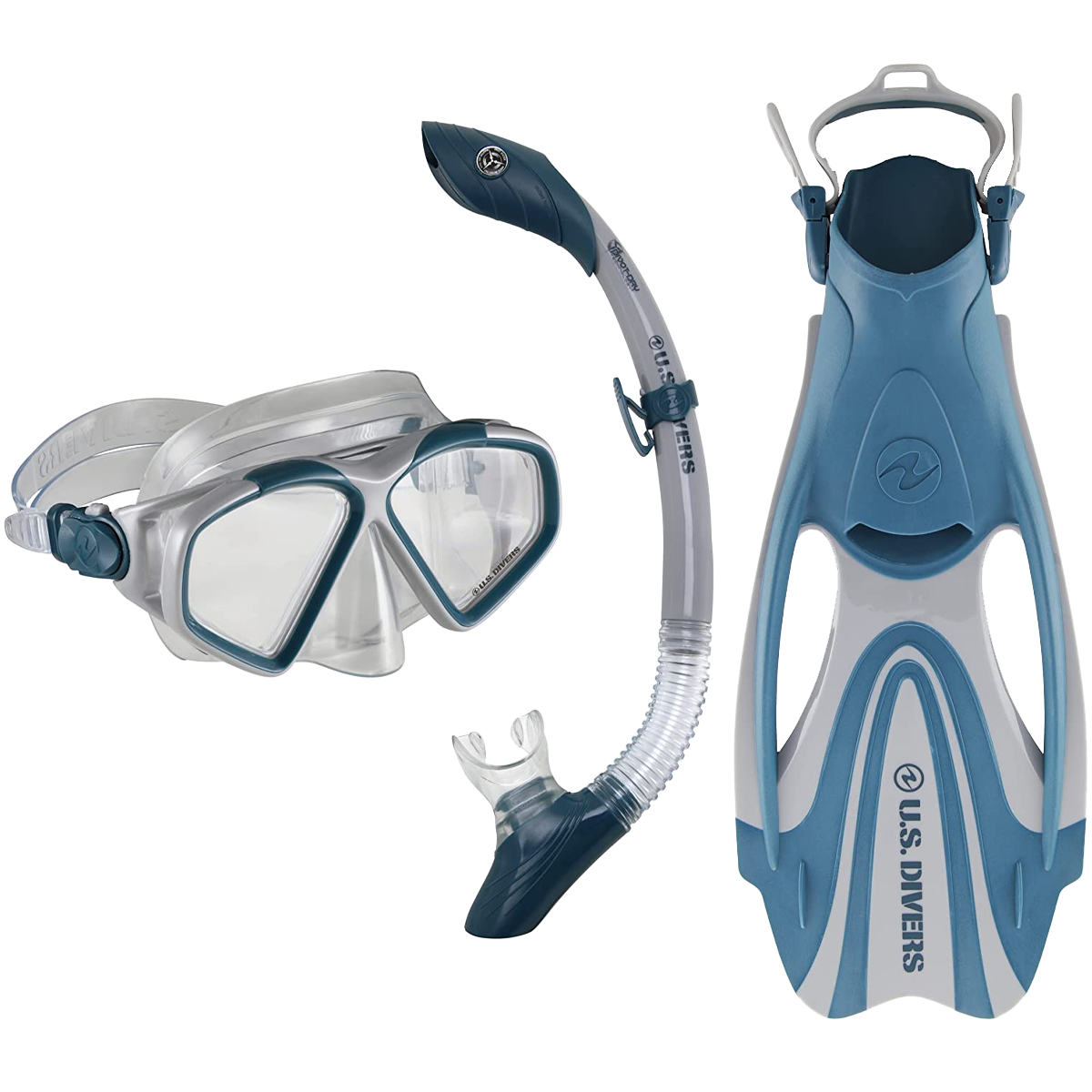 Premium Cozumel TX Island Dry Snorkel Set with Proflex FX Mask - Comfortable Anti-Fog Snorkeling Gear for Adults & Kids - Perfect for Beach Vacations, Pool Swimming & Ocean Adventures